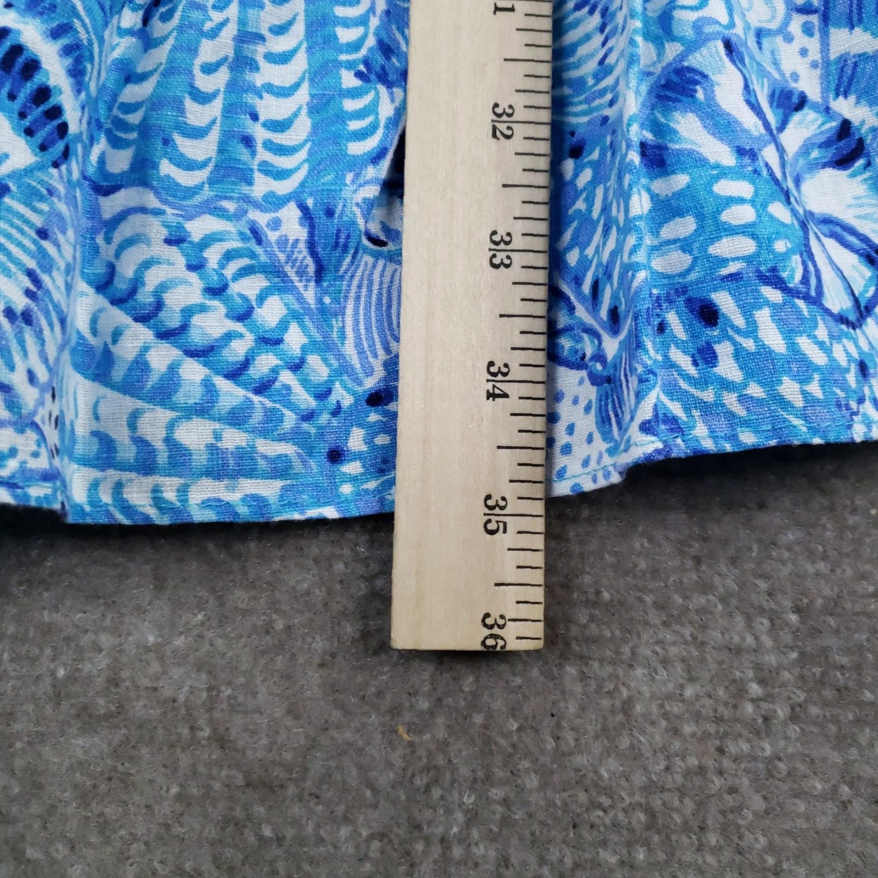Lilly Pulitzer Lilly Pulitzer Jaydan Linen Dress Womens M Amalfi Blue Seashell 012797 Sundress Shift Sleeveless Geometric Beach Casual Travel Linen 100% Size M / US 6-8 / IT 42-44 - 5 Thumbnail