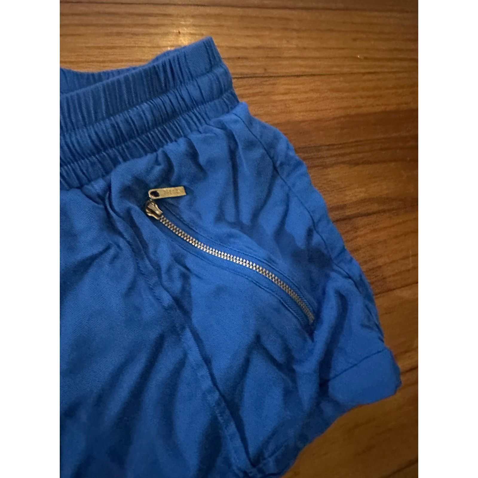 Guess Guess Blue Drawstring Shorts with Zipper Pockets Size 28" / US 6 / IT 42 - 4 Thumbnail