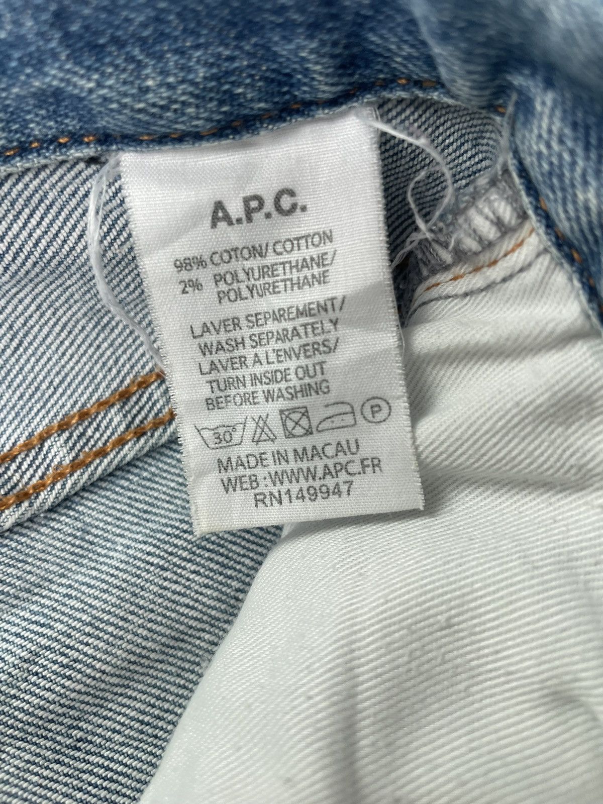 A.P.C. A.P.C. Petit New Standard denim jeans pants casual Size US 28 / EU 44 - 6 Thumbnail