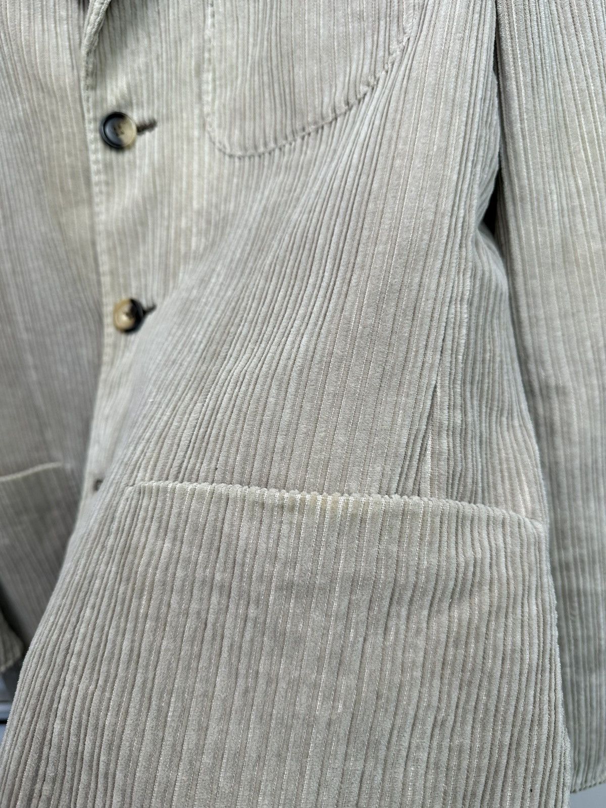 Pal Zileri Pal Zileri Men 50 Blazer Beige 100% Cotton vintage Size 50R - 6 Thumbnail