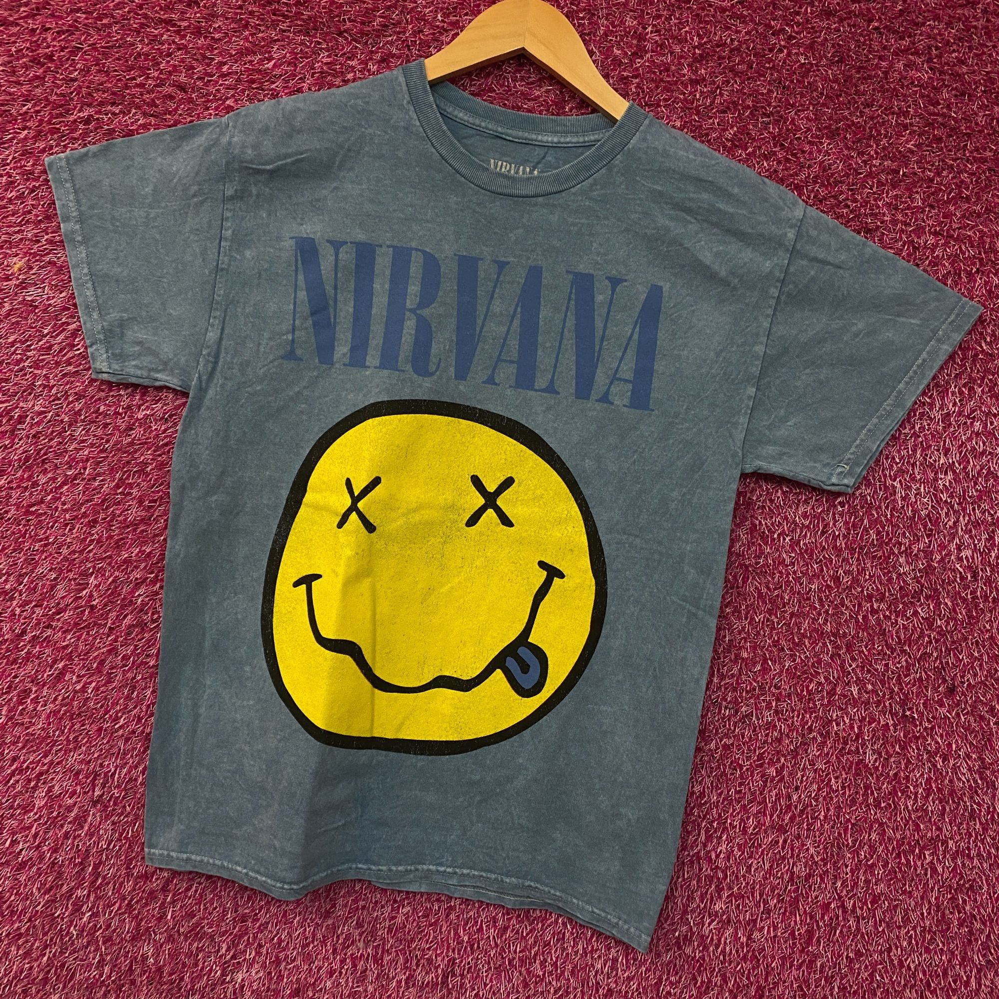 Nirvana Nirvana Nevermind Dead Smiley Graphic Grunge Band T-Shirt Me Size US M / EU 48-50 / 2 - 3 Thumbnail