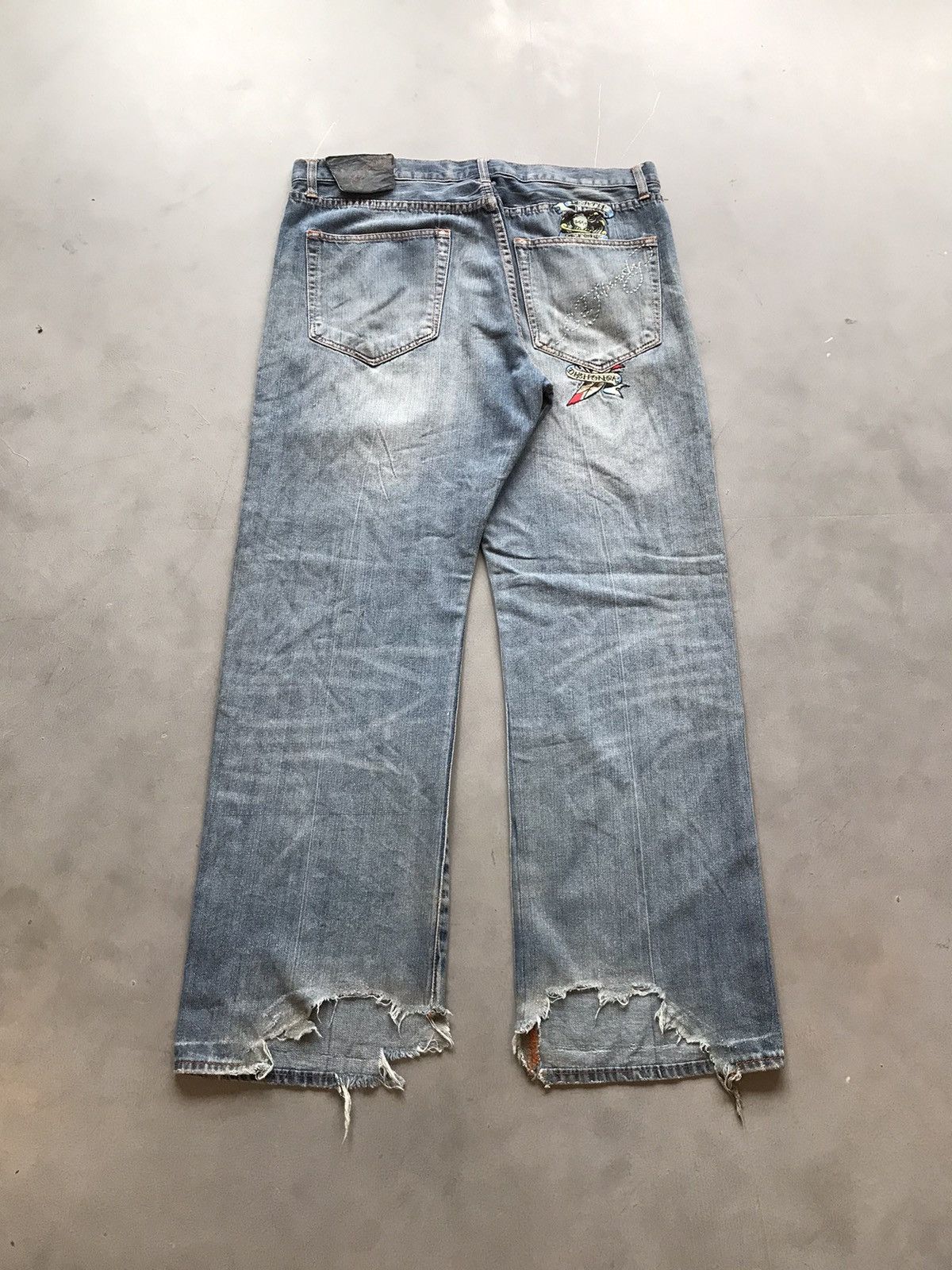 Ed Hardy Vintage Ed hardy embroidered denim Size US 38 / EU 54 - 1 Thumbnail
