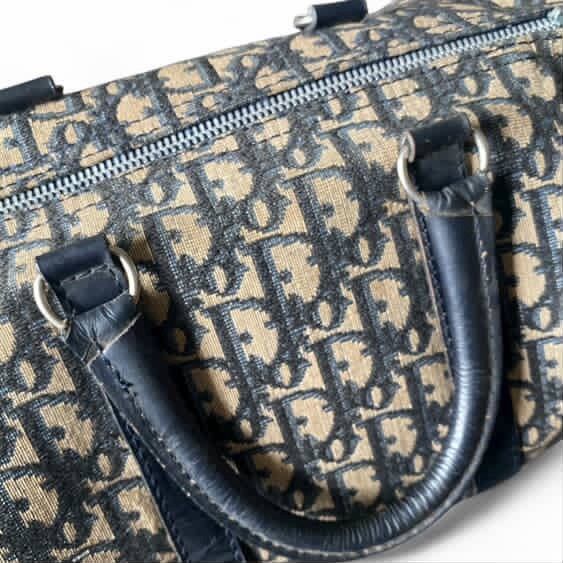 Christian Dior Monsieur Authentic Vintage Dior Trotter/Boston Bag in Blue Size ONE SIZE - 9 Thumbnail