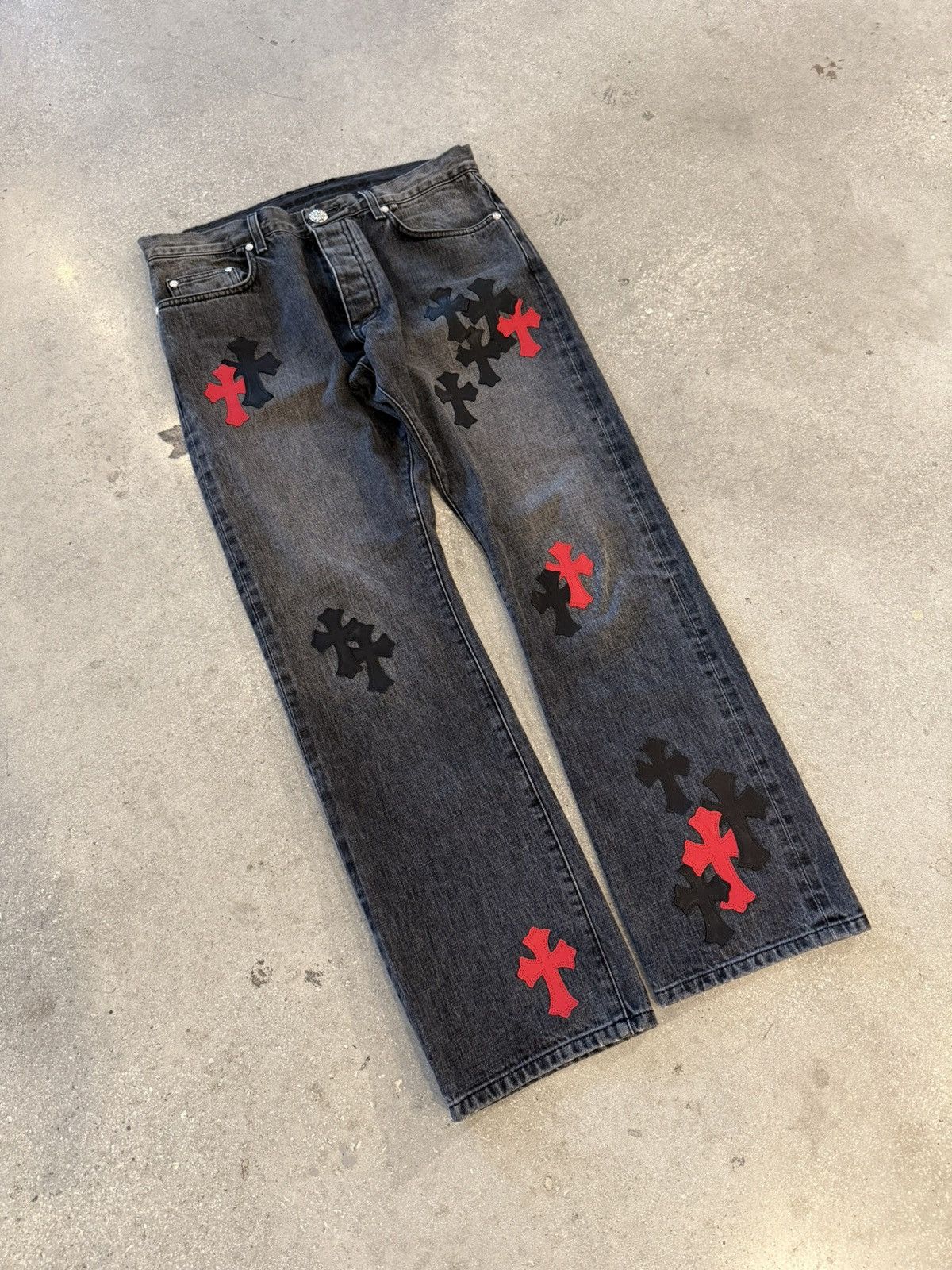 Chrome Hearts Chrome hearts jeans Size US 33 - 1 Thumbnail