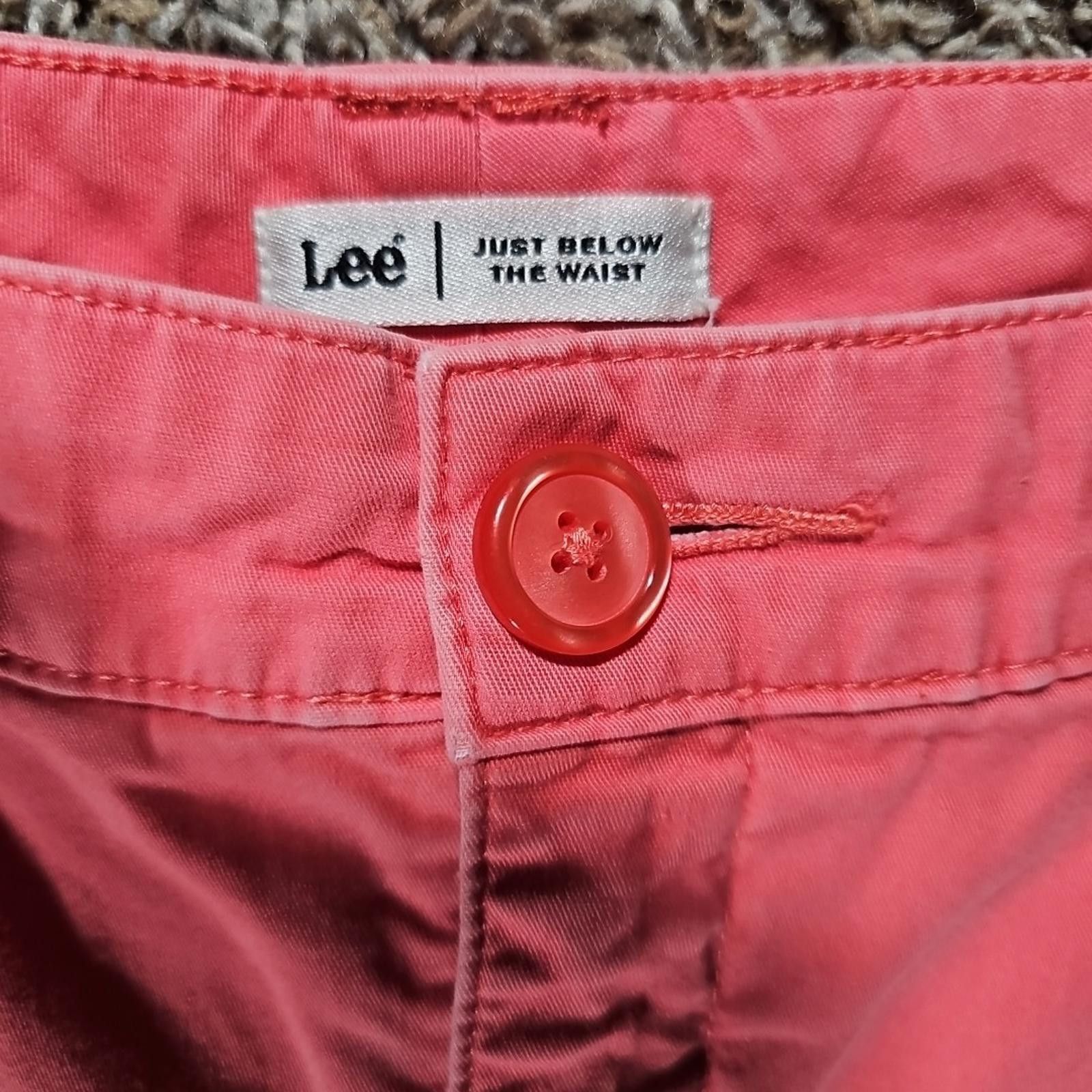 Lee LEE Just Below The Waist Pink Capri Pants Size 33" - 2 Thumbnail
