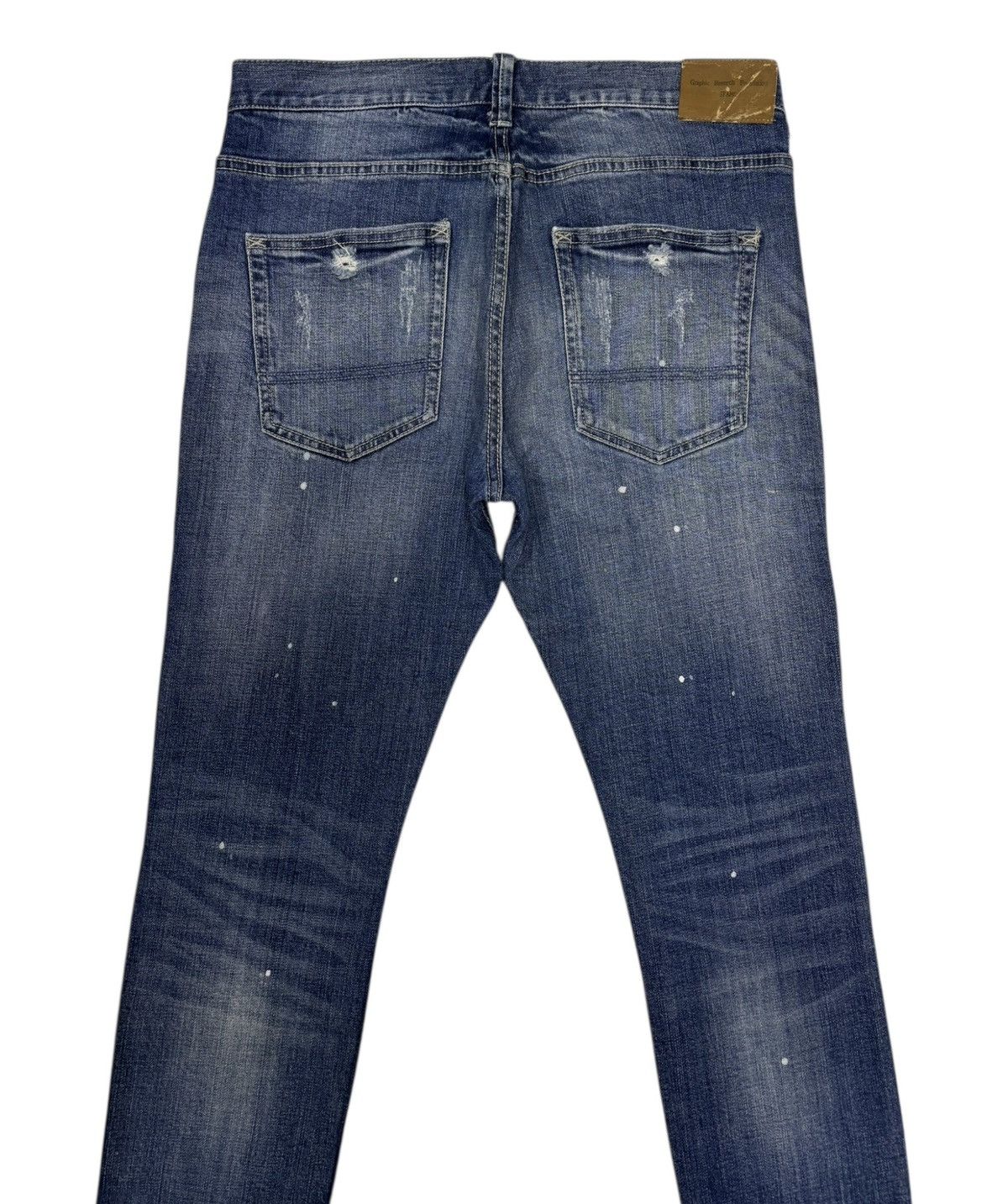 General Research × Japanese Brand Vintage Graphic Reserch Foundation Distressed Denim Jean Size US 32 / EU 48 - 4 Thumbnail