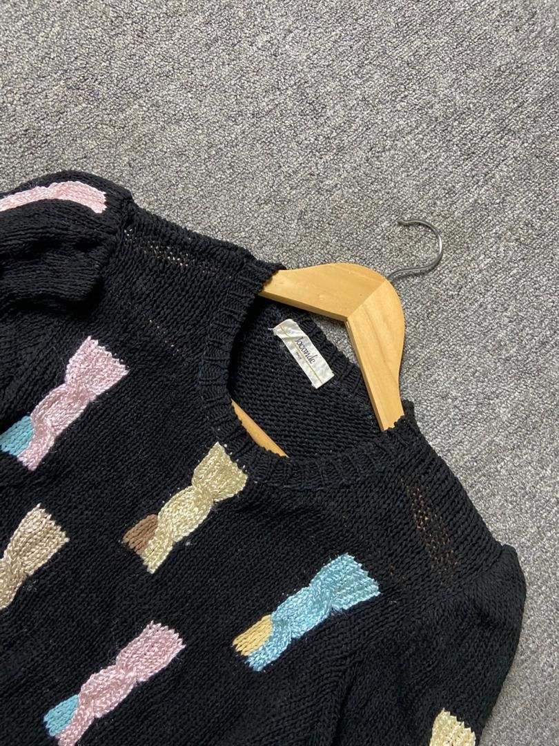 Japanese Brand JOCONDE Brand Colourful Knitwear with Puffs (192) Size XS / US 0-2 / IT 36-38 - 7 Thumbnail