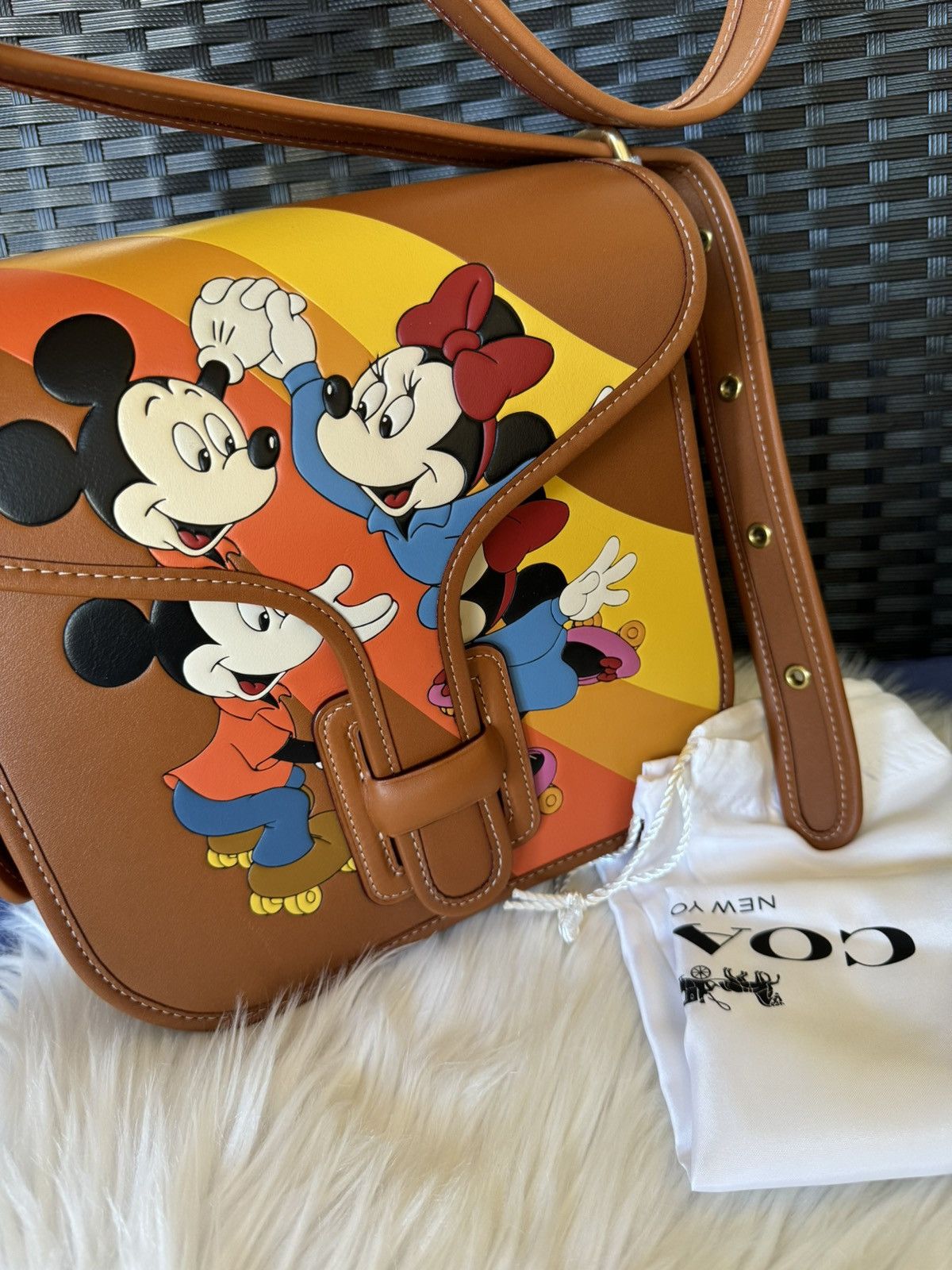Coach Coach Courier Bag w/ Mickey & Minnie Mouse Disney CQ801 Size ONE SIZE - 11 Thumbnail