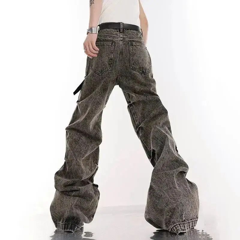 Japanese Brand Black washed Distressed jeans Opium style Size US 32 / EU 48 - 3 Thumbnail