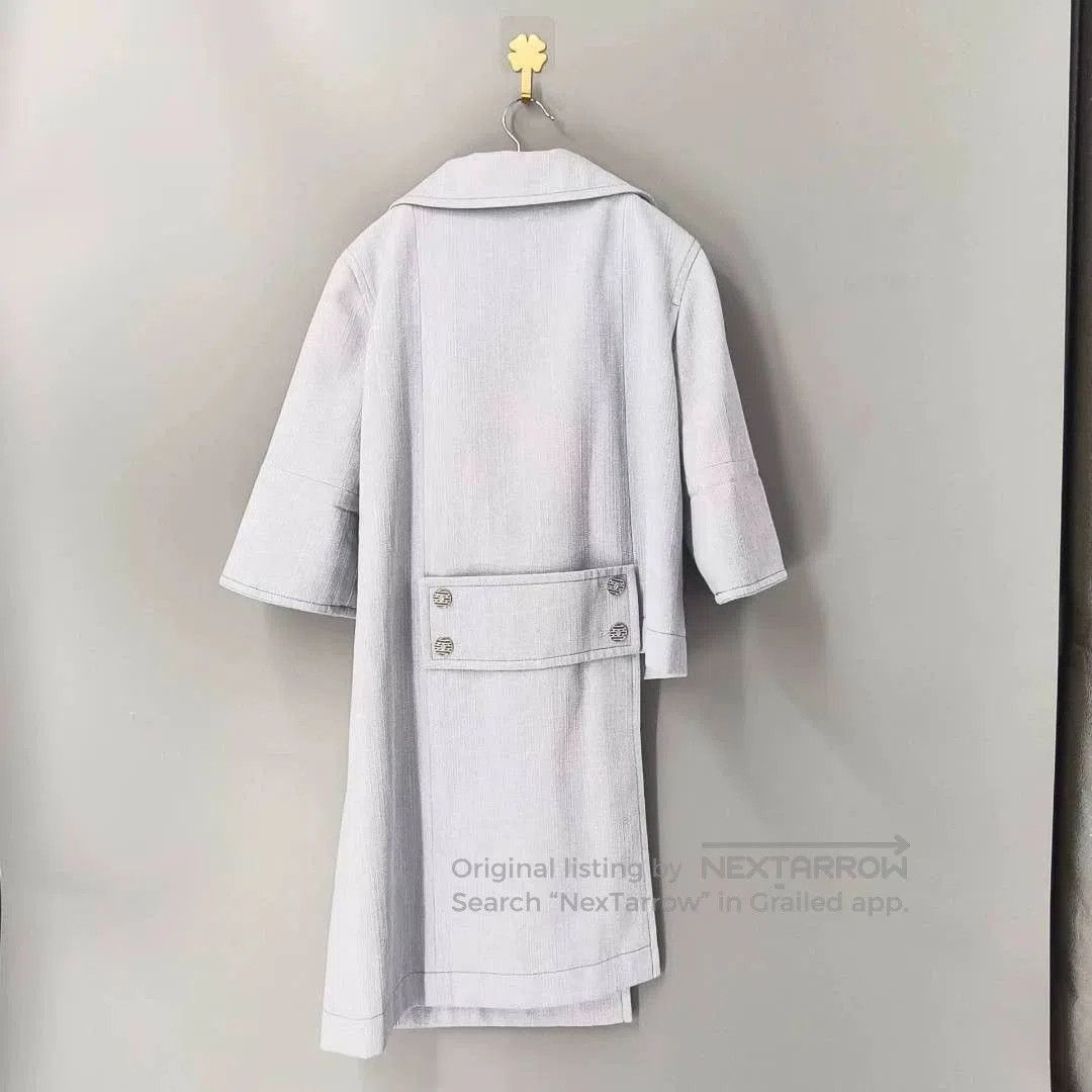 Chanel Chanel Crystal Button Blue Coat. Size US XS / EU 42 / 0 - 2 Thumbnail