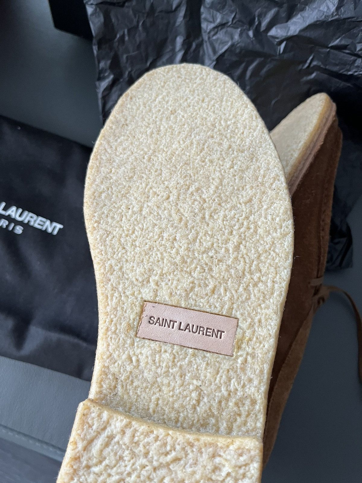 Hedi Slimane × Saint Laurent Paris × Yves Saint Laurent Saint Laurent Runway Classic Suede Leather Shoes Limited Size US 10.5 / EU 43-44 - 5 Thumbnail