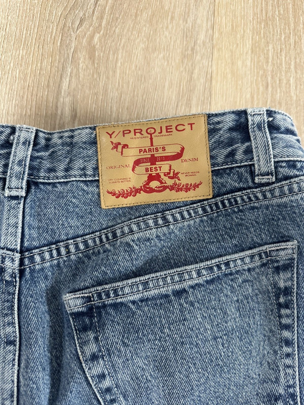 Y/Project Y/Project Pop Up Double Denim Shorts Size US 32 / EU 48 - 4 Thumbnail