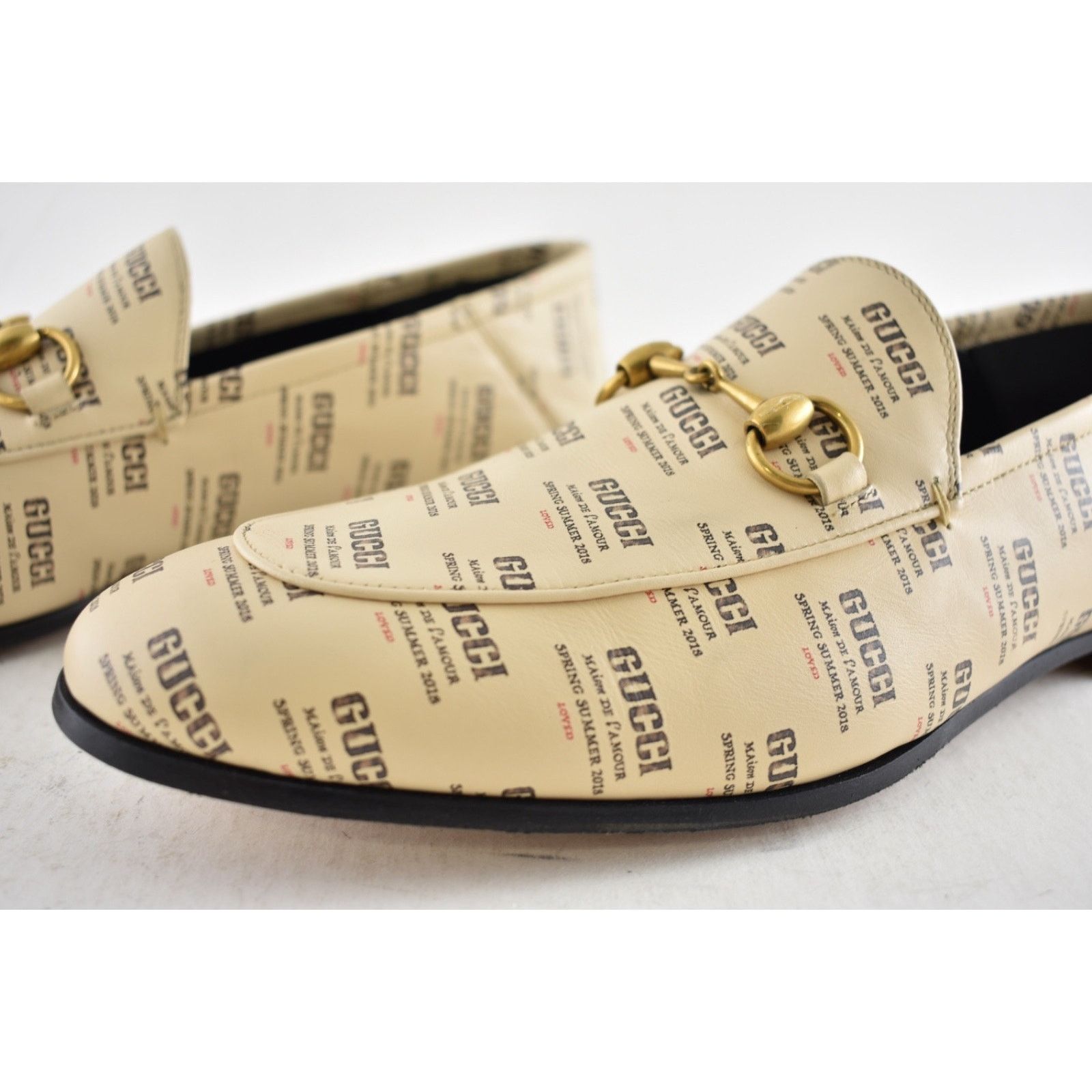 Gucci Gucci Brixton Soy Black Stamp Horsebit Loafer Flat G9 US10 Size US 10 / EU 43 - 15 Thumbnail