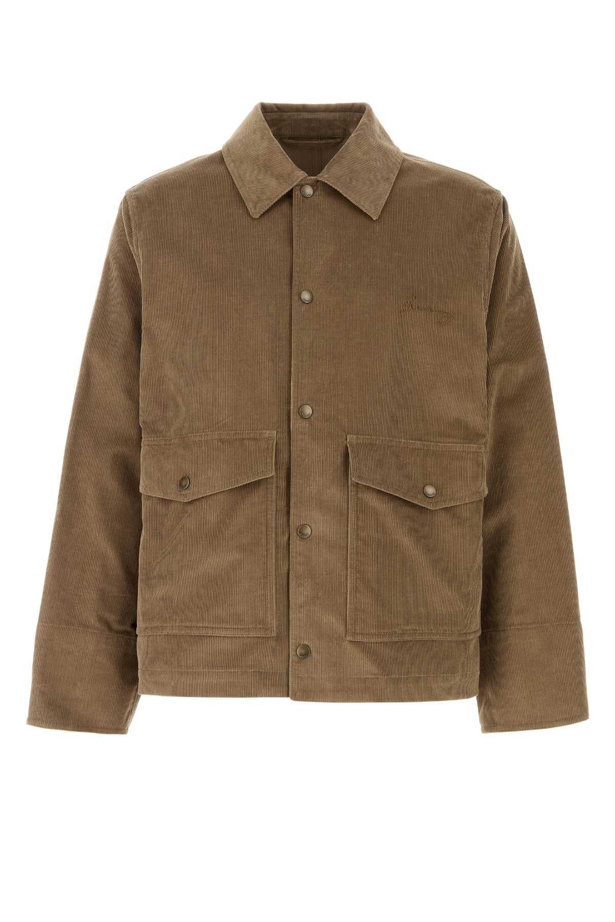Burberry Khaki Corduroy Jacket Size US M / EU 48-50 / 2 - 1 Thumbnail