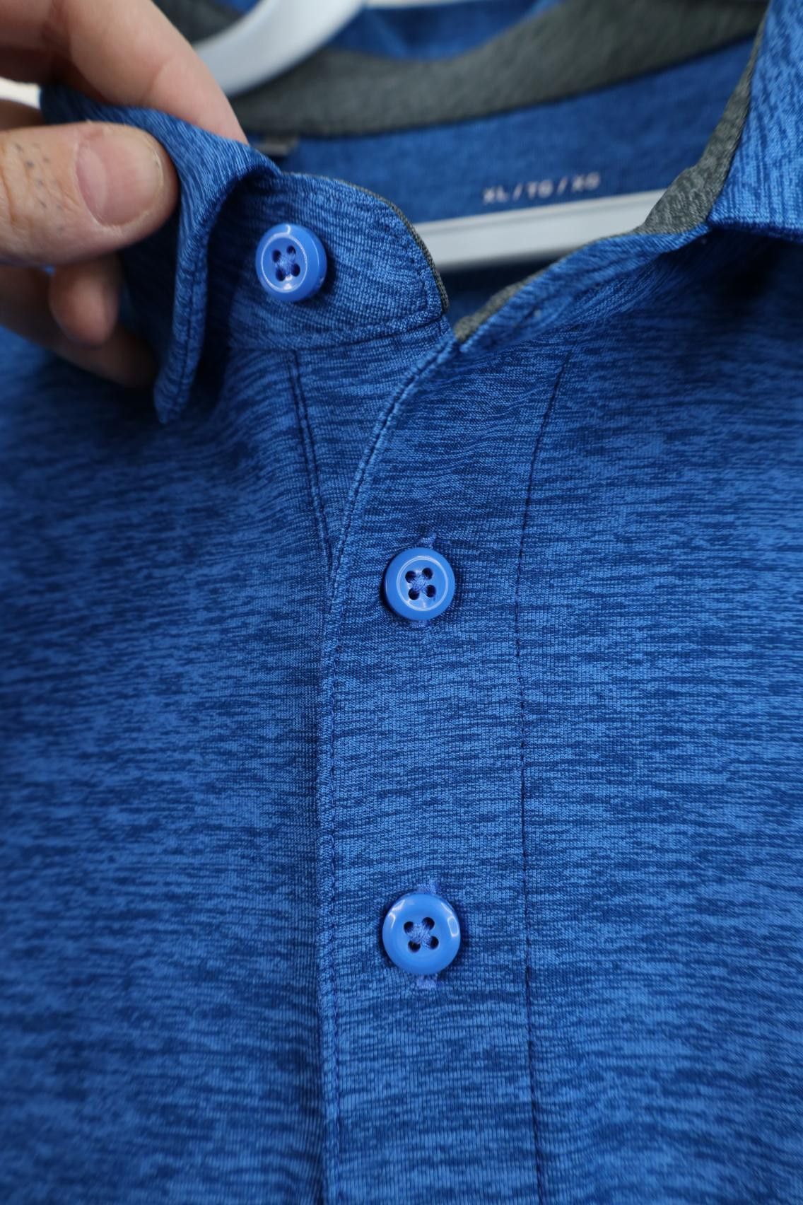 Under Armour Under Armour Tech Knit Collard Golf Polo Shirt Heather Blue Size US XL / EU 56 / 4 - 5 Thumbnail