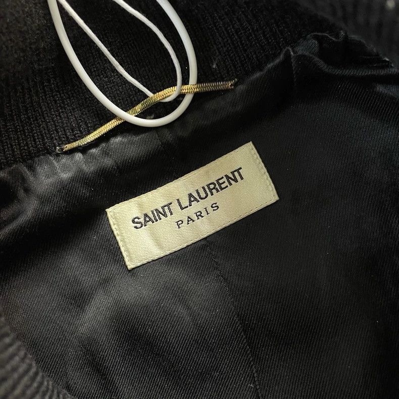 Yves Saint Laurent Saint Laurent Black Star Baseball Jacket-2508 Size US M / EU 48-50 / 2 - 5 Thumbnail