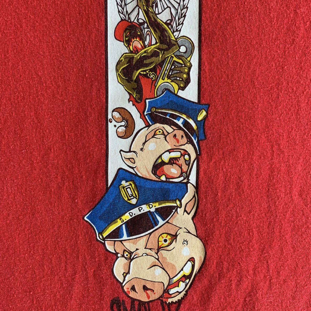 Vintage 2001 vintage Shorty’s Skate Tee Smolik Pigs Medium Size US M / EU 48-50 / 2 - 4 Thumbnail