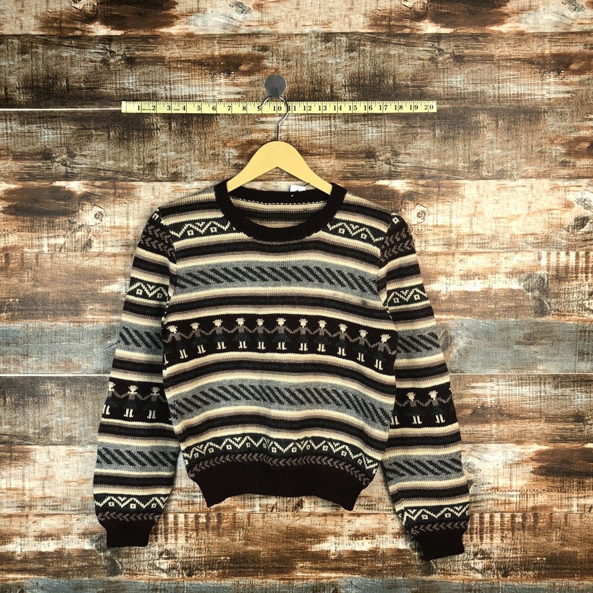 Vintage Japanese Brand Brown Knitwear #A1869 Size US XS / EU 42 / 0 - 1 Thumbnail