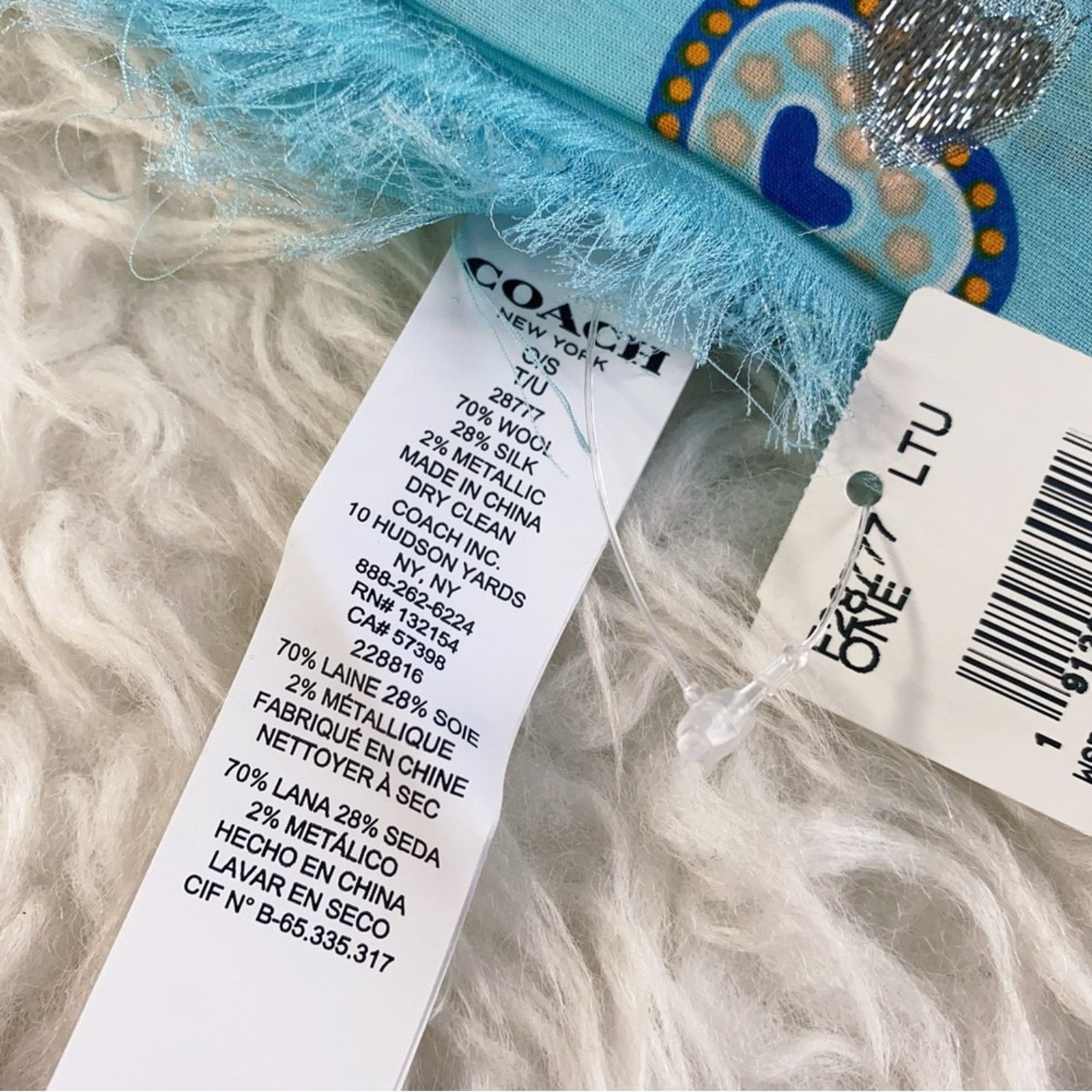 Coach Coach Western Heart Oversized Square Scarf Size ONE SIZE - 6 Thumbnail