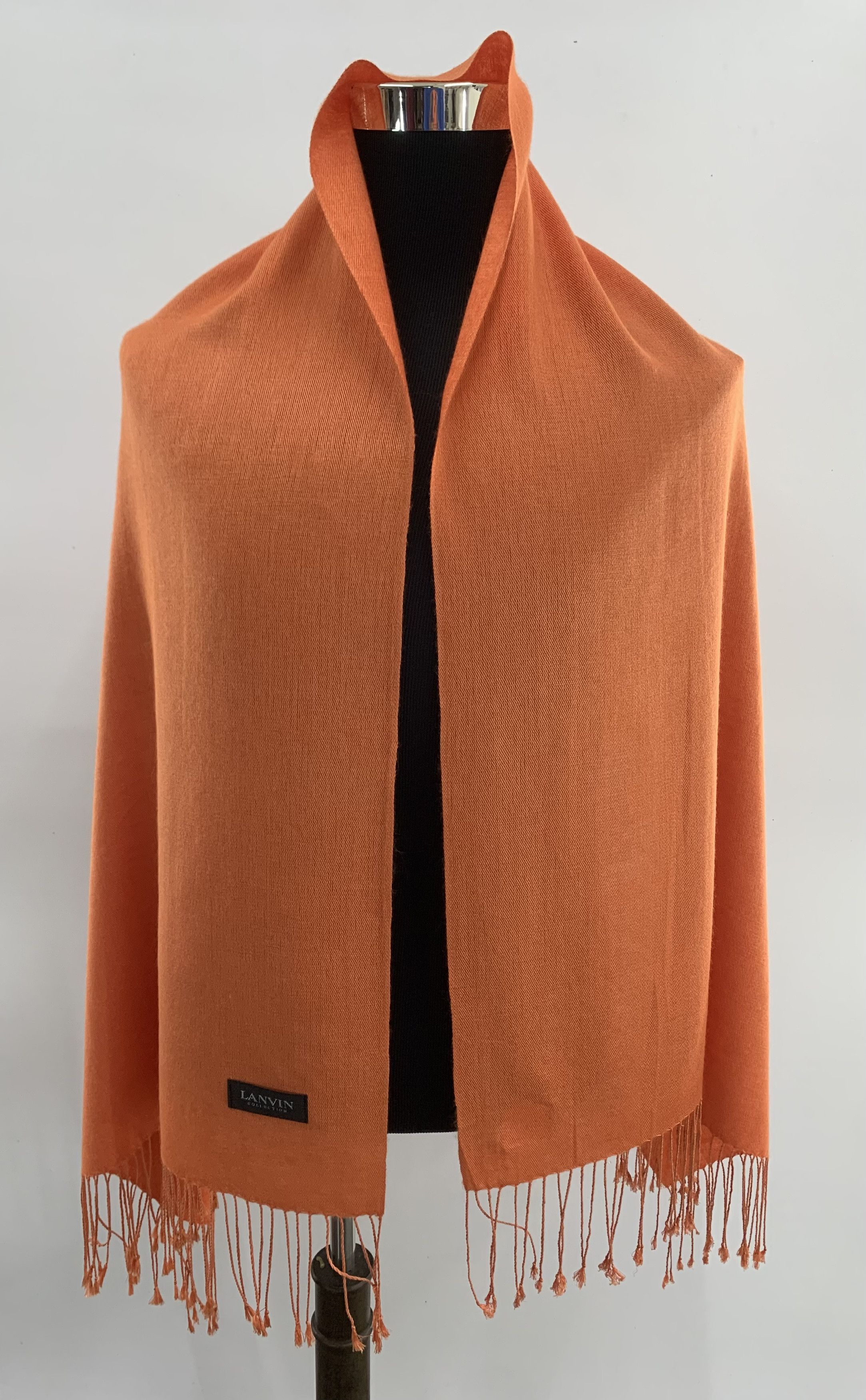 Lanvin Lanvin Scarf Shawl Cashmere Muffler Neck Wrap BL1073 Size ONE SIZE - 1 Thumbnail