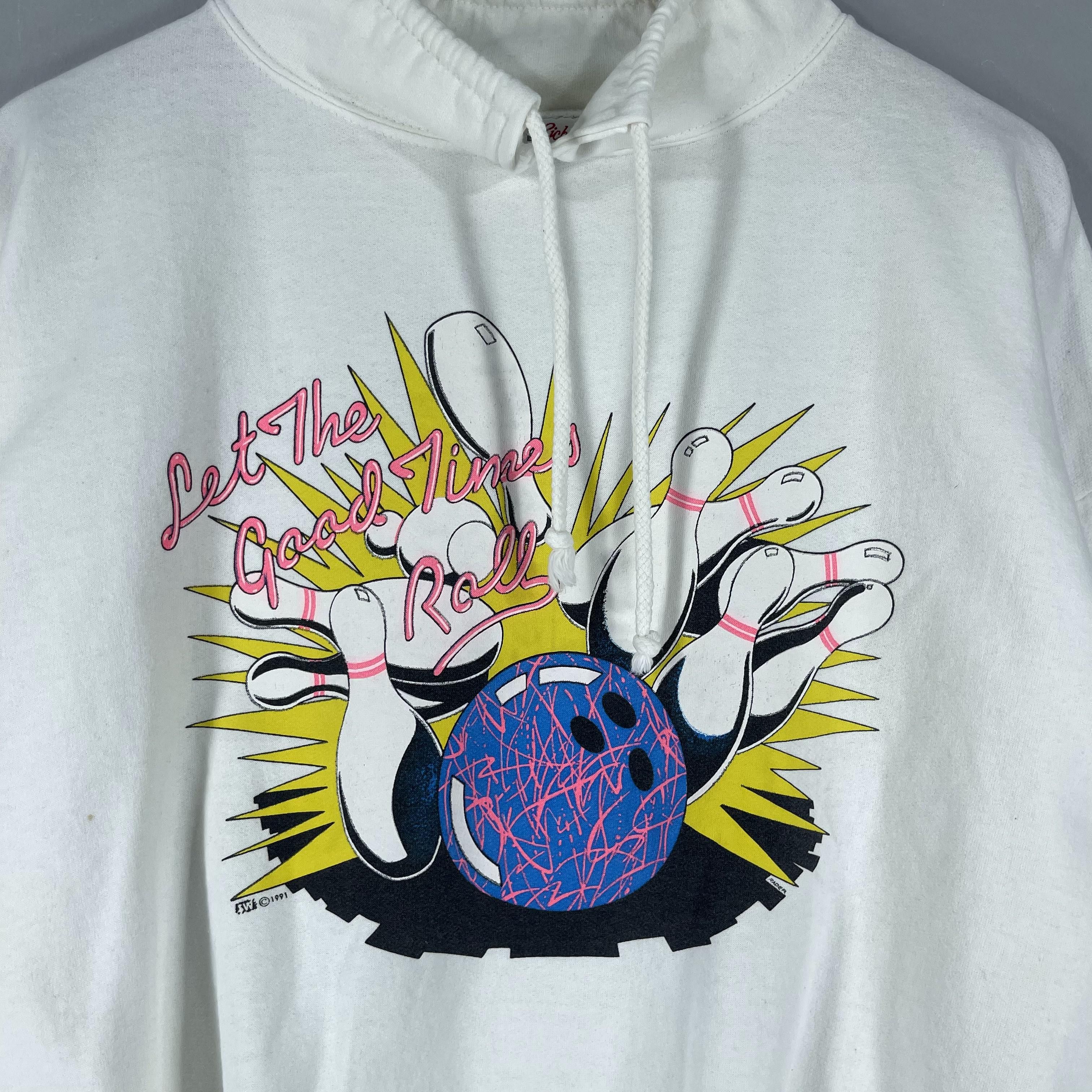 Vintage Vintage 90's Bowling Games Printed Pullover Sweater Size US XL / EU 56 / 4 - 2 Thumbnail