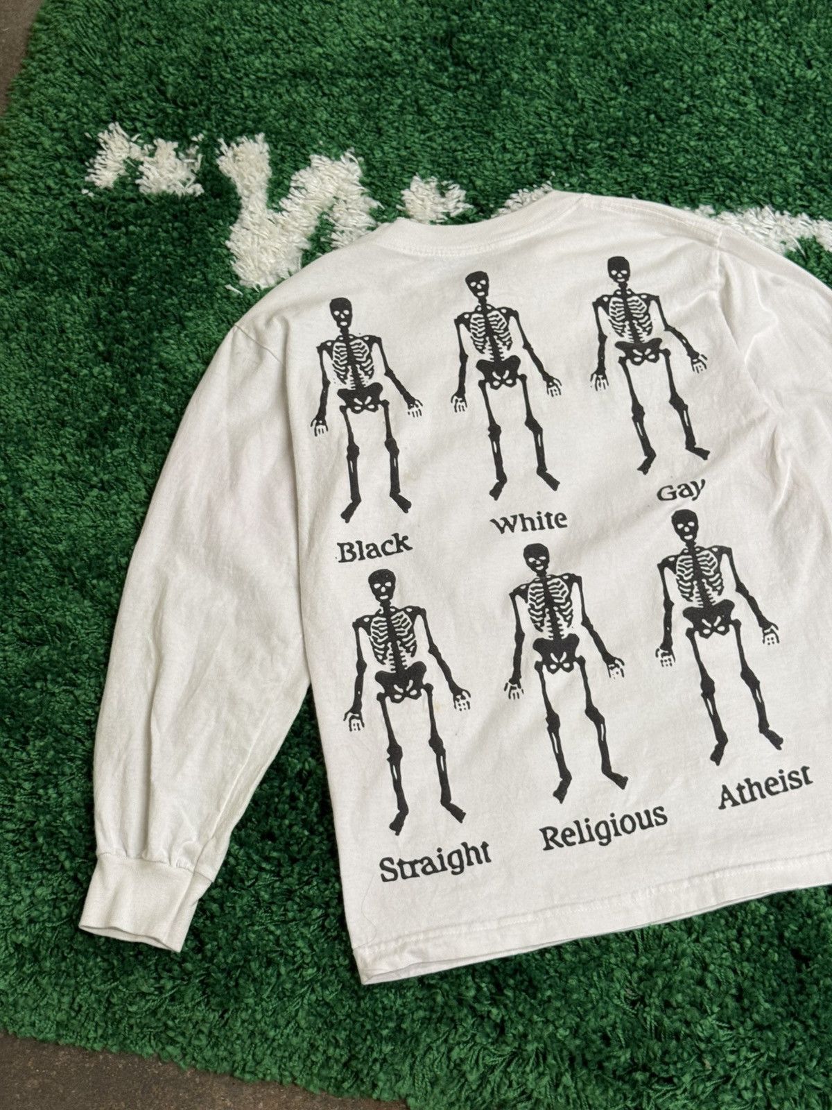Pleasures RARE Pleasures Skeleton Long Sleeve White Sz. Small Size US S / EU 44-46 / 1 - 2 Thumbnail