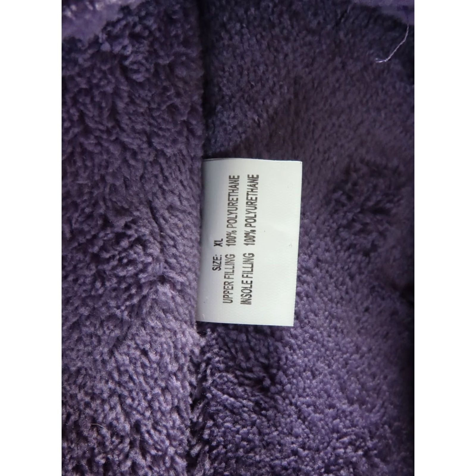 Vintage Muk Luks Marylou Slipper Womens XL 11-12 Purple Chenille Slip On Slide Slippers Casual Womens Size US 11 / IT 41 - 6 Thumbnail