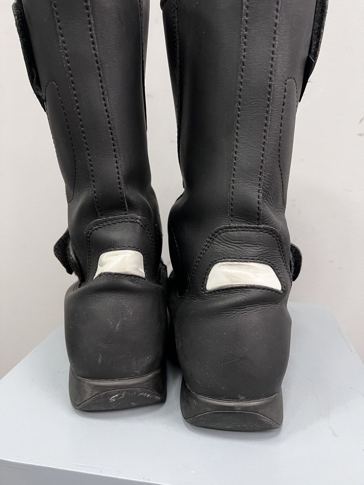 Vintage RACING MOTO LEATHER HIGH margiela style boots shoes Size US 10 / EU 43 - 8 Thumbnail