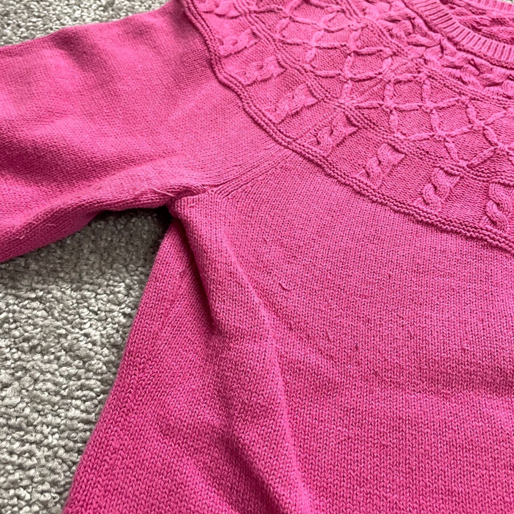 Talbots Talbots Sweater Shirt Womens Large Pink Crew Neck Knit Raglan 100% Cotton Regular Fit Vintage? No. 90s? Not applicable. Size L / US 10 / IT 46 - 6 Thumbnail