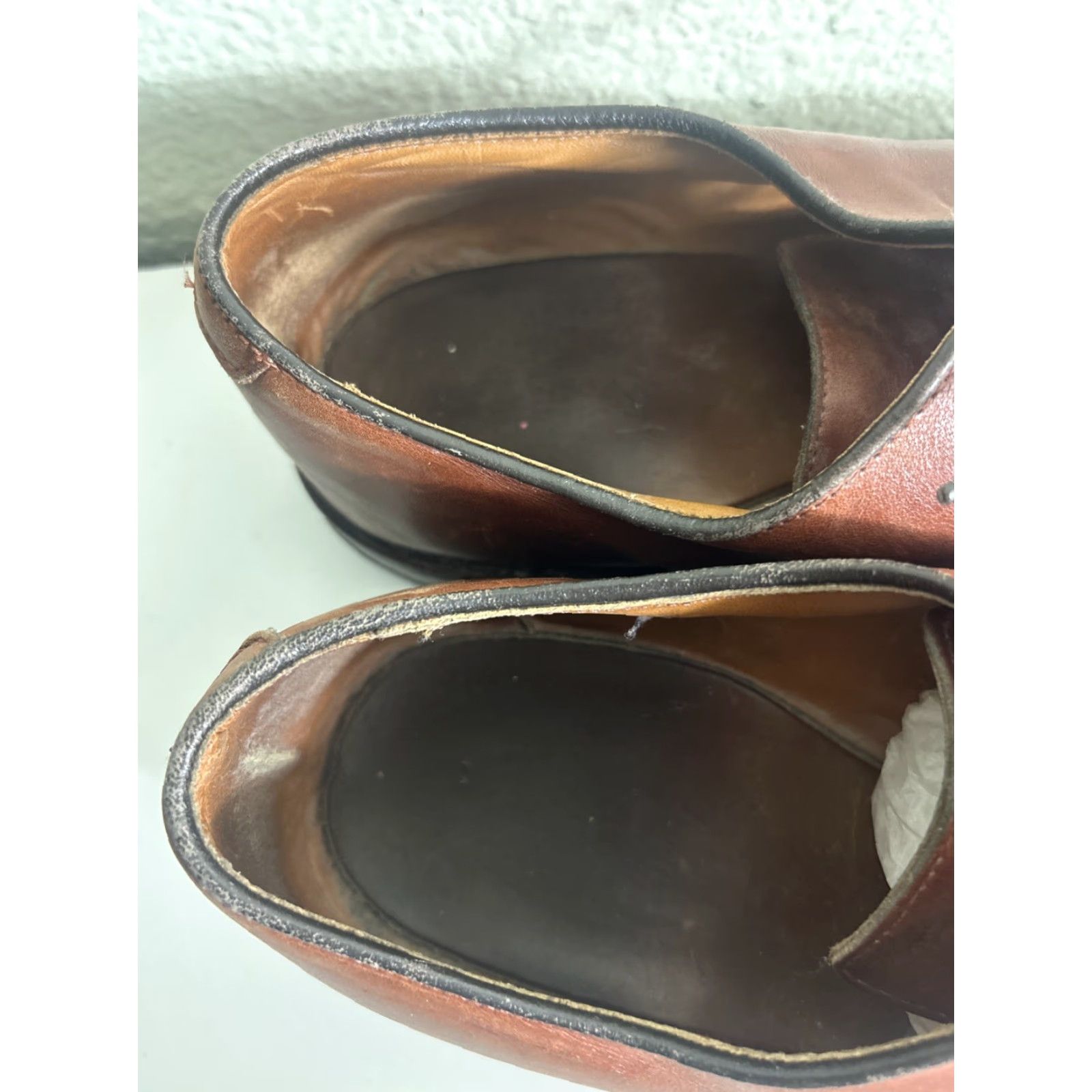 Allen Edmonds Allen Edmonds Delray Split-Toe Lace-Up Oxfords Men 11 Walnut USA Dress Shoes Leather Pattern Solid Size US 11 / EU 44 - 5 Thumbnail