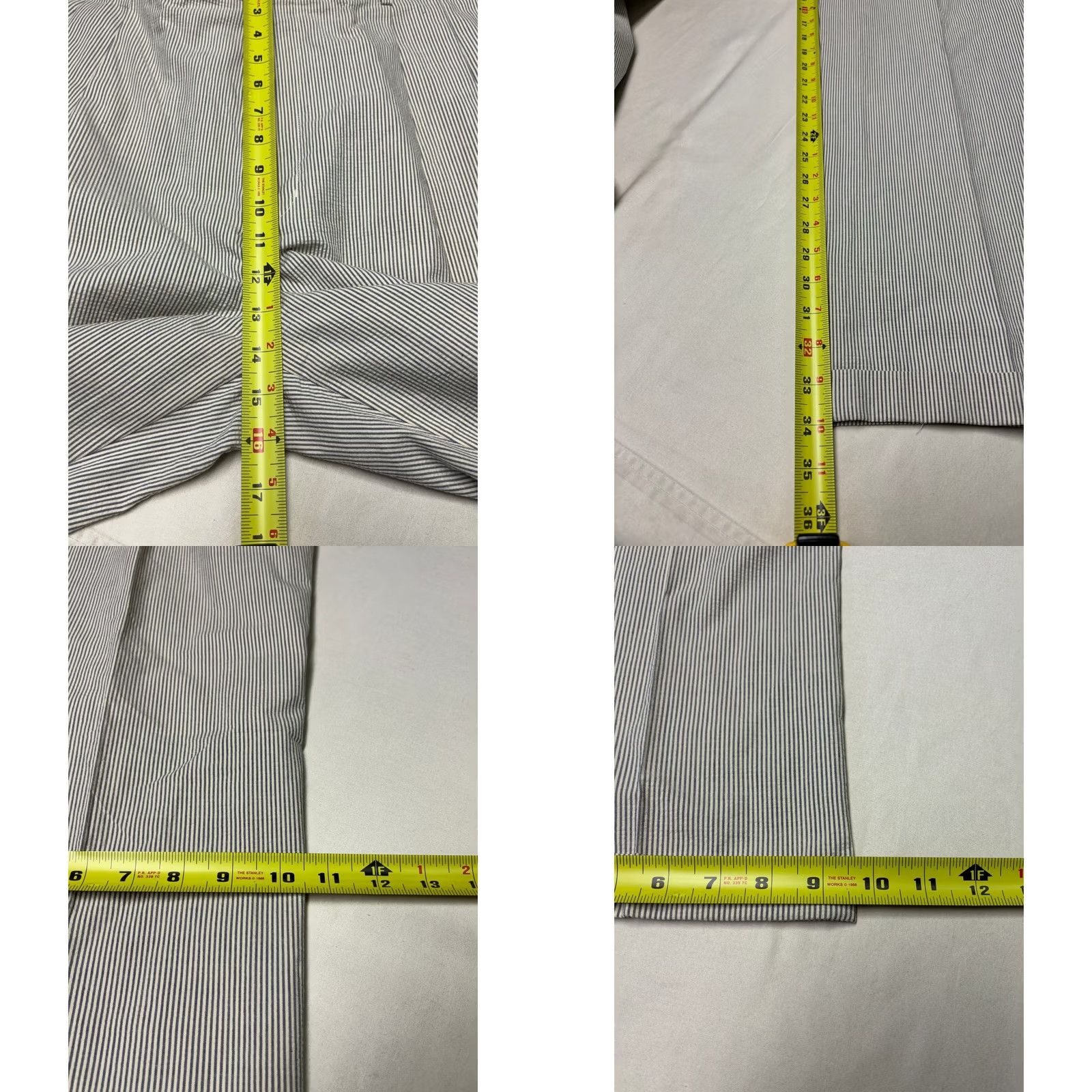 Eddie Bauer VINTAGE Eddie Bauer Seersucker Pants Striped Pleated 40x34 Men Dress Pants Blue Lightweight Size US 40 / EU 56 - 8 Thumbnail