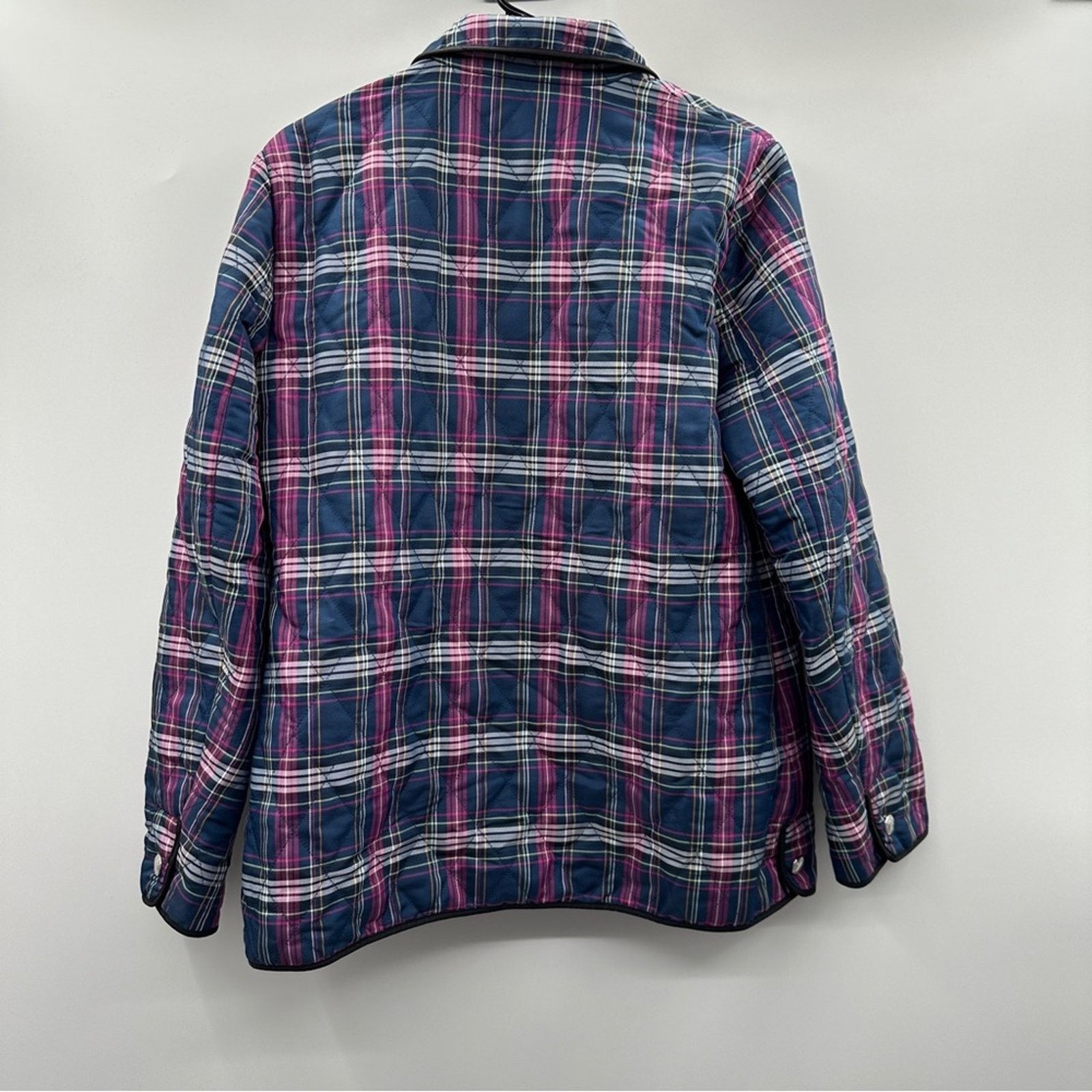 Coach Coach Quilted Plaid Print Long Sleeve Snap Front Jacket Sz M Size M / US 6-8 / IT 42-44 - 4 Thumbnail