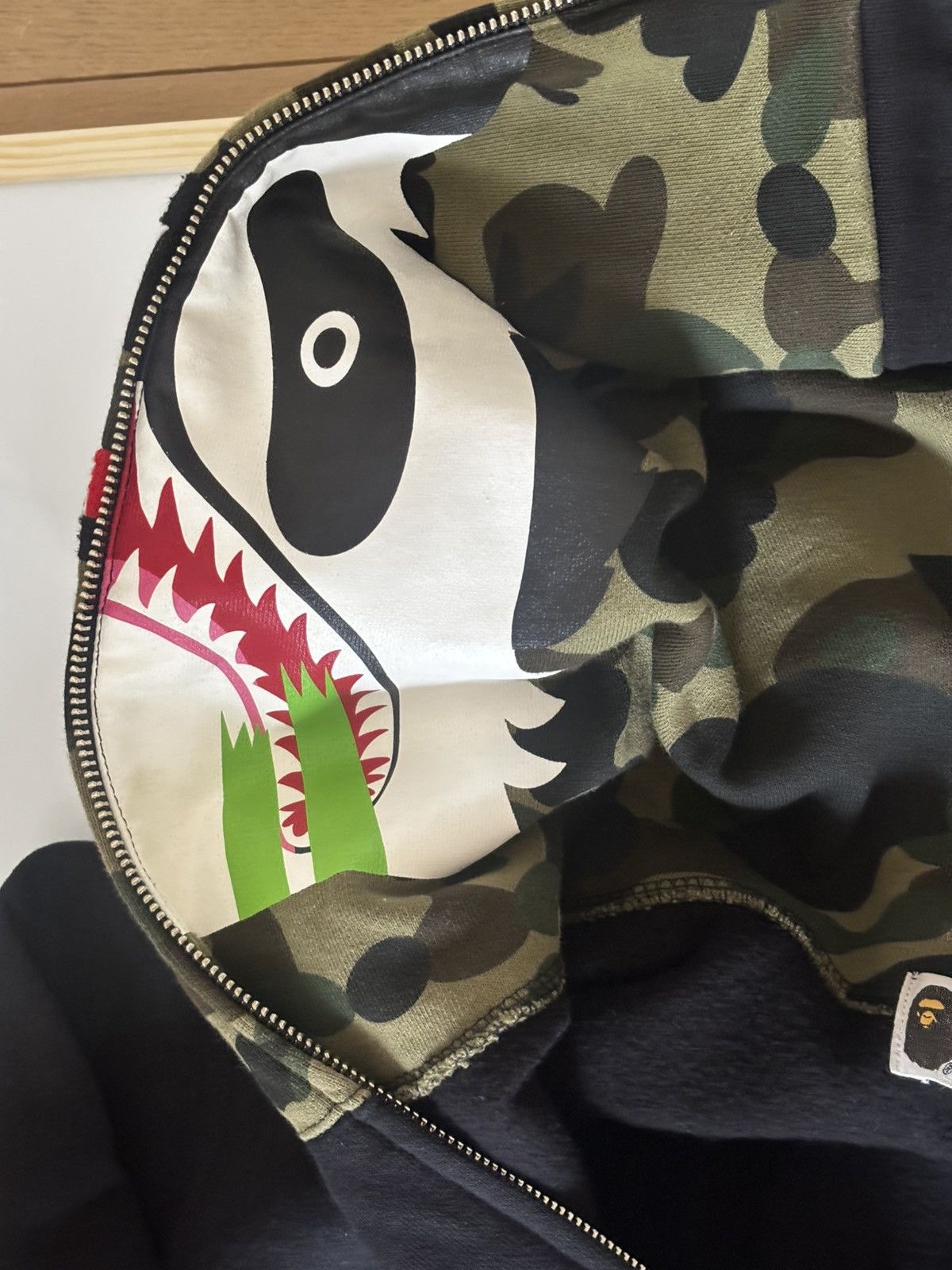 Bape Authentic ape bape tiger shark full zip hoodie XL good used Size US XL / EU 56 / 4 - 5 Thumbnail