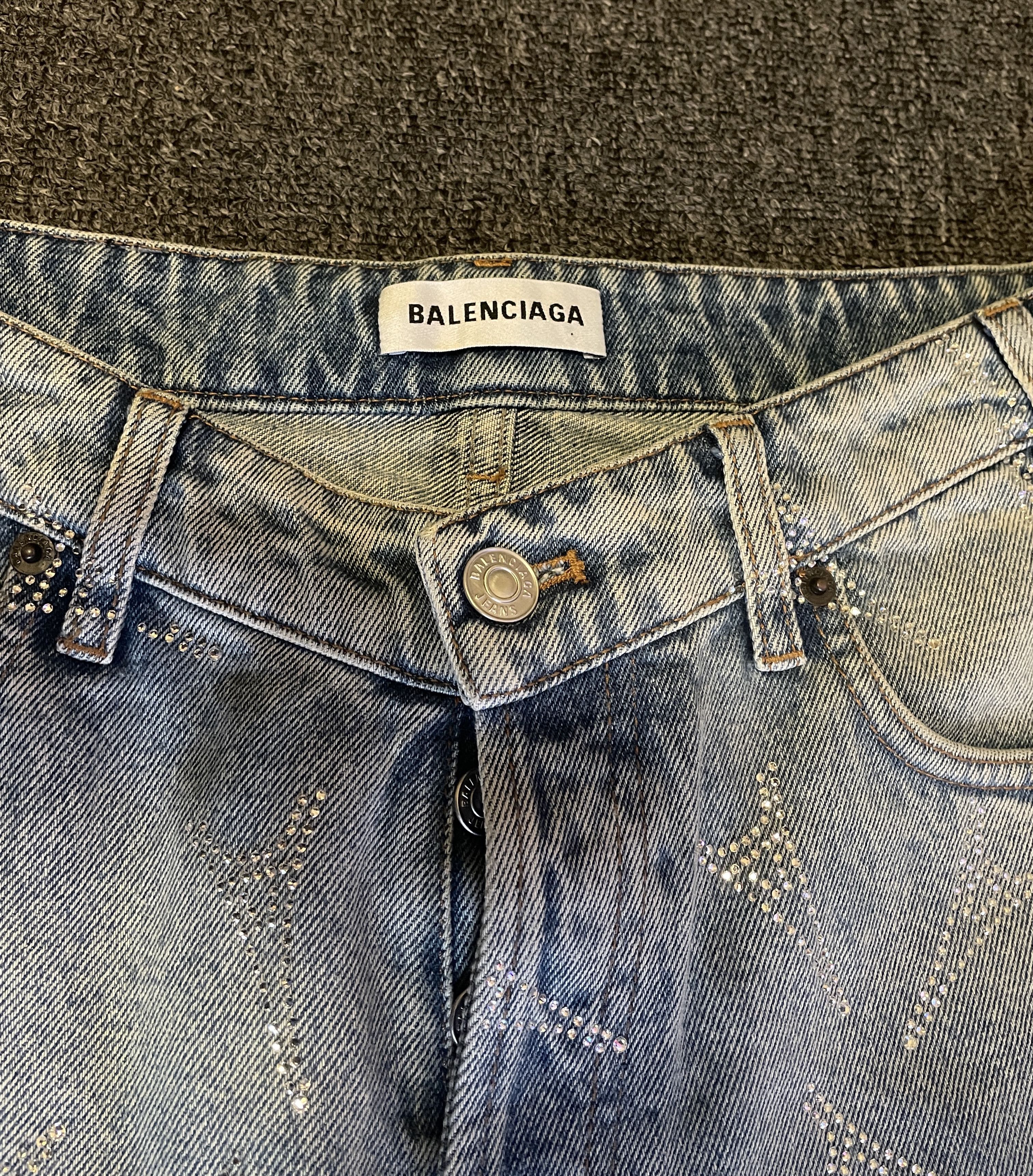 Balenciaga Balenciaga Unisex Diamond Paris Eiffel Tower size 29 Size US 29 - 4 Thumbnail