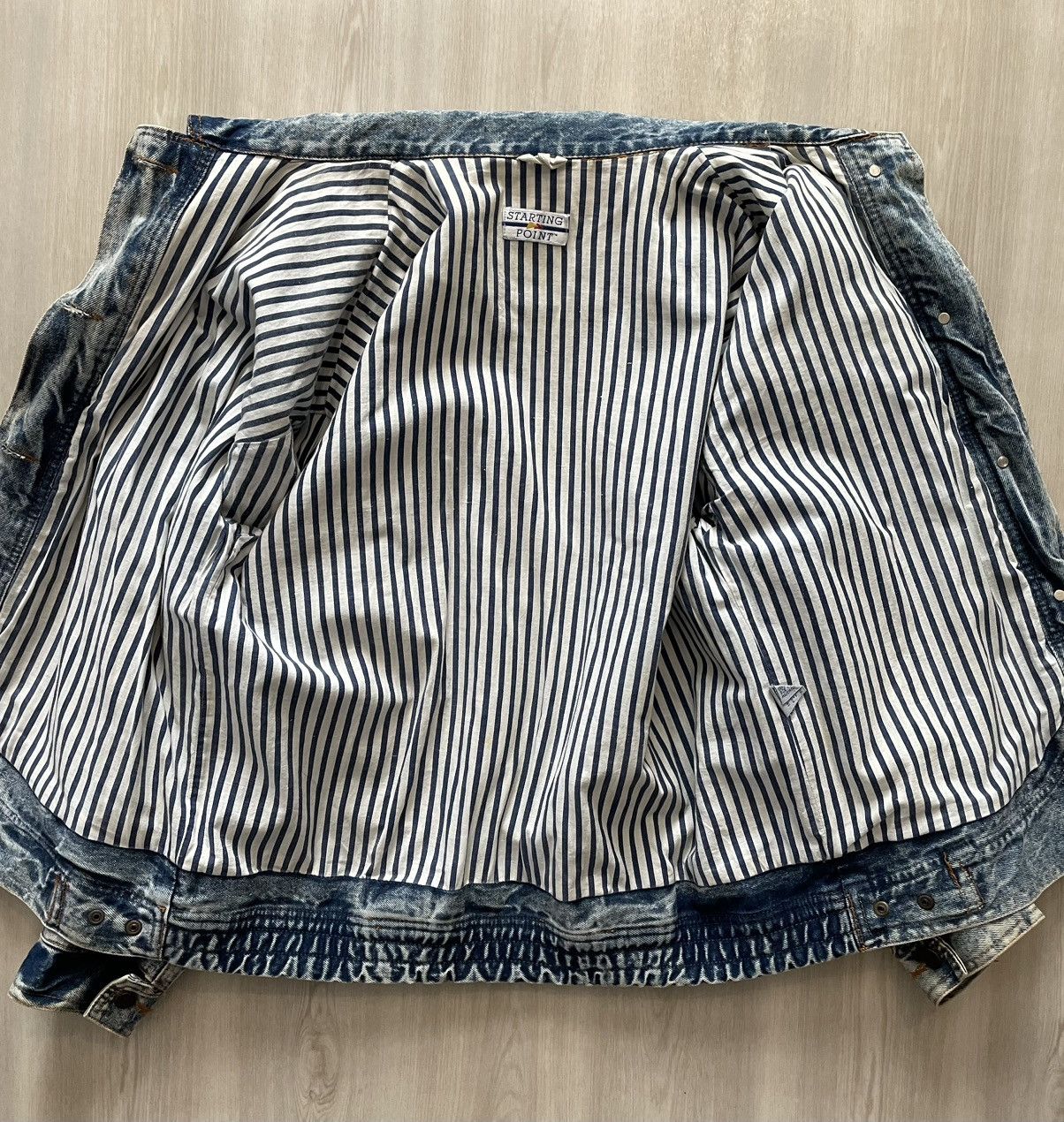 Vintage Vintage Starting Point Denim Jacket Sz L Size US L / EU 52-54 / 3 - 10 Thumbnail