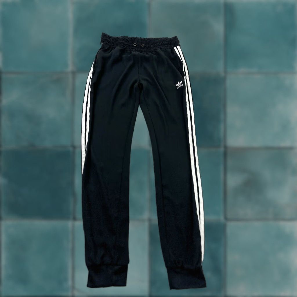 Adidas ADIDAS ORIGINALS Black Sheer Jogger Pants Women’s Small S Tapered Activewear Size 28" / US 6 / IT 42 - 1 Thumbnail