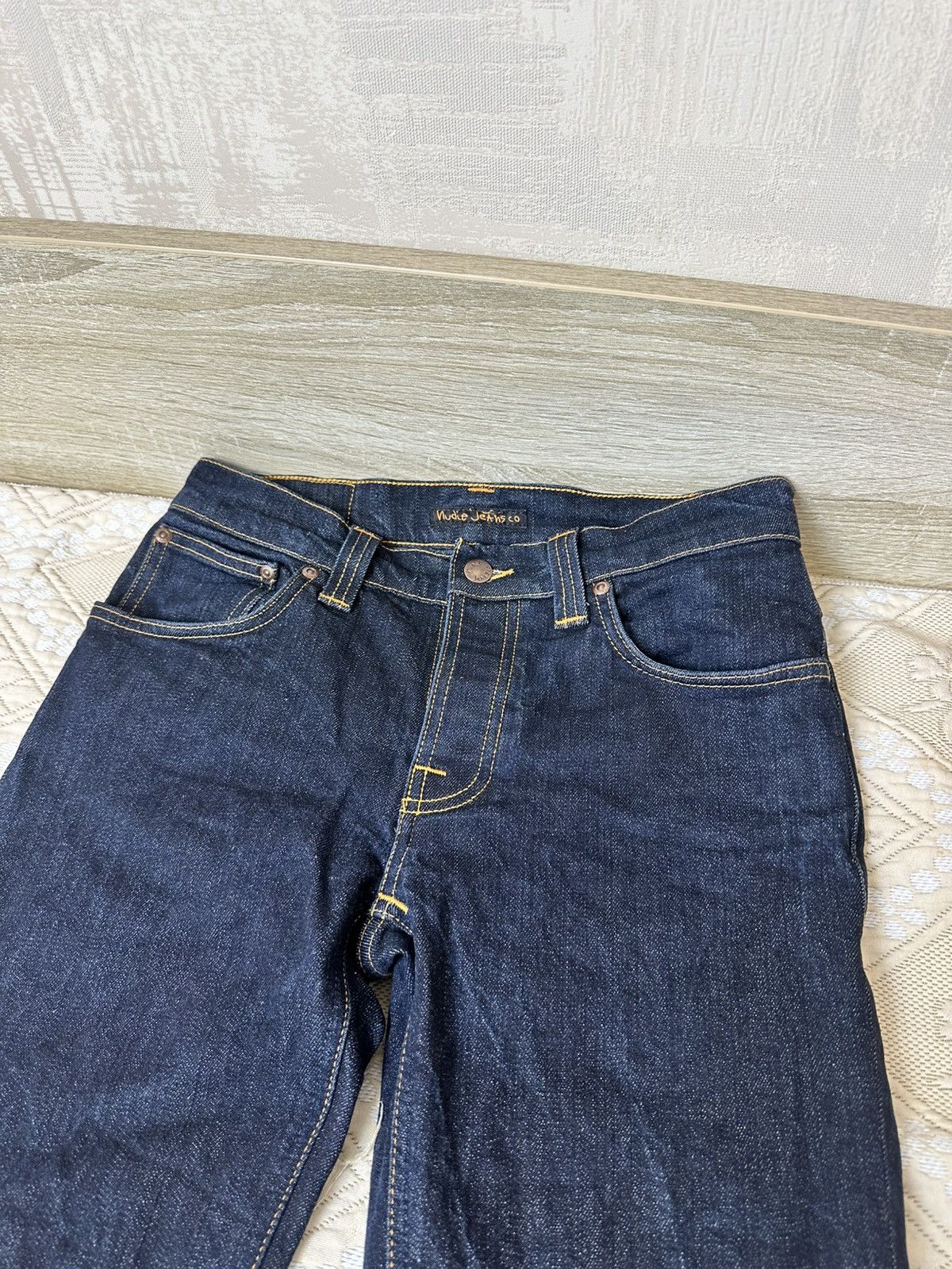 Nudie Jeans 🔥 Nudie Grim Tim Vintage Slim Fit Navy Jeans Denim Pants Size US 32 / EU 48 - 4 Thumbnail