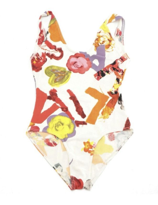 Chanel Vintage CHANEL 1990s Graphic Print Swimsuit Size 38 France Size S / US 4 / IT 40 - 1 Thumbnail
