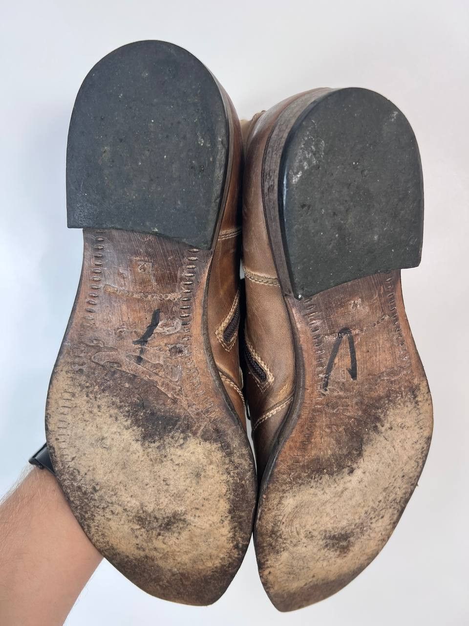 Other TIME & Co Italy Western Leather Ankle Boots Brown Size EU 42 Size US 8.5 / EU 41-42 - 9 Thumbnail