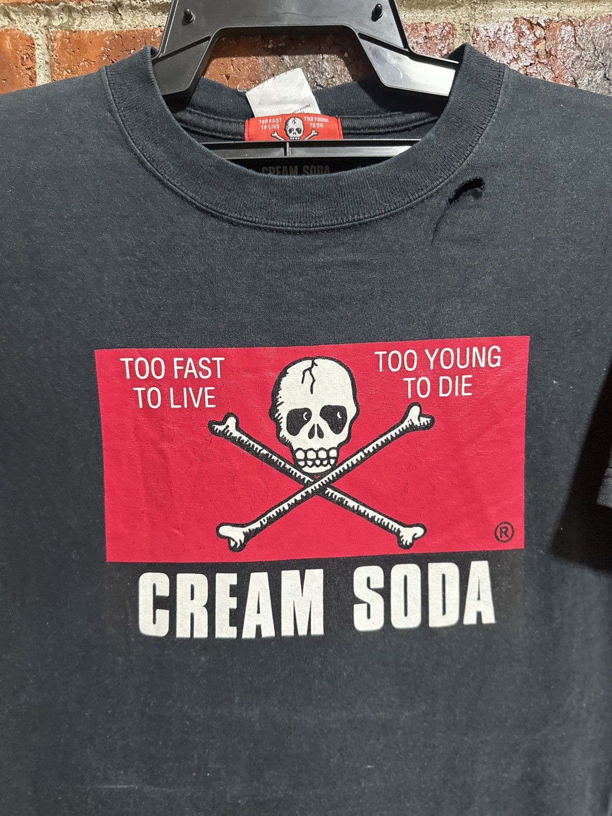 Anvil Thrashed Vintage Cream Soda Faded Tee Size US S / EU 44-46 / 1 - 2 Thumbnail