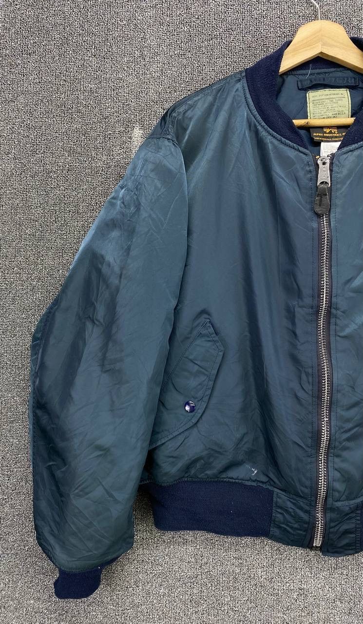 Alpha Industries Vintage Alpha Industries Flyer Man MA 1 Bomber Jacket Size US XL / EU 56 / 4 - 3 Thumbnail
