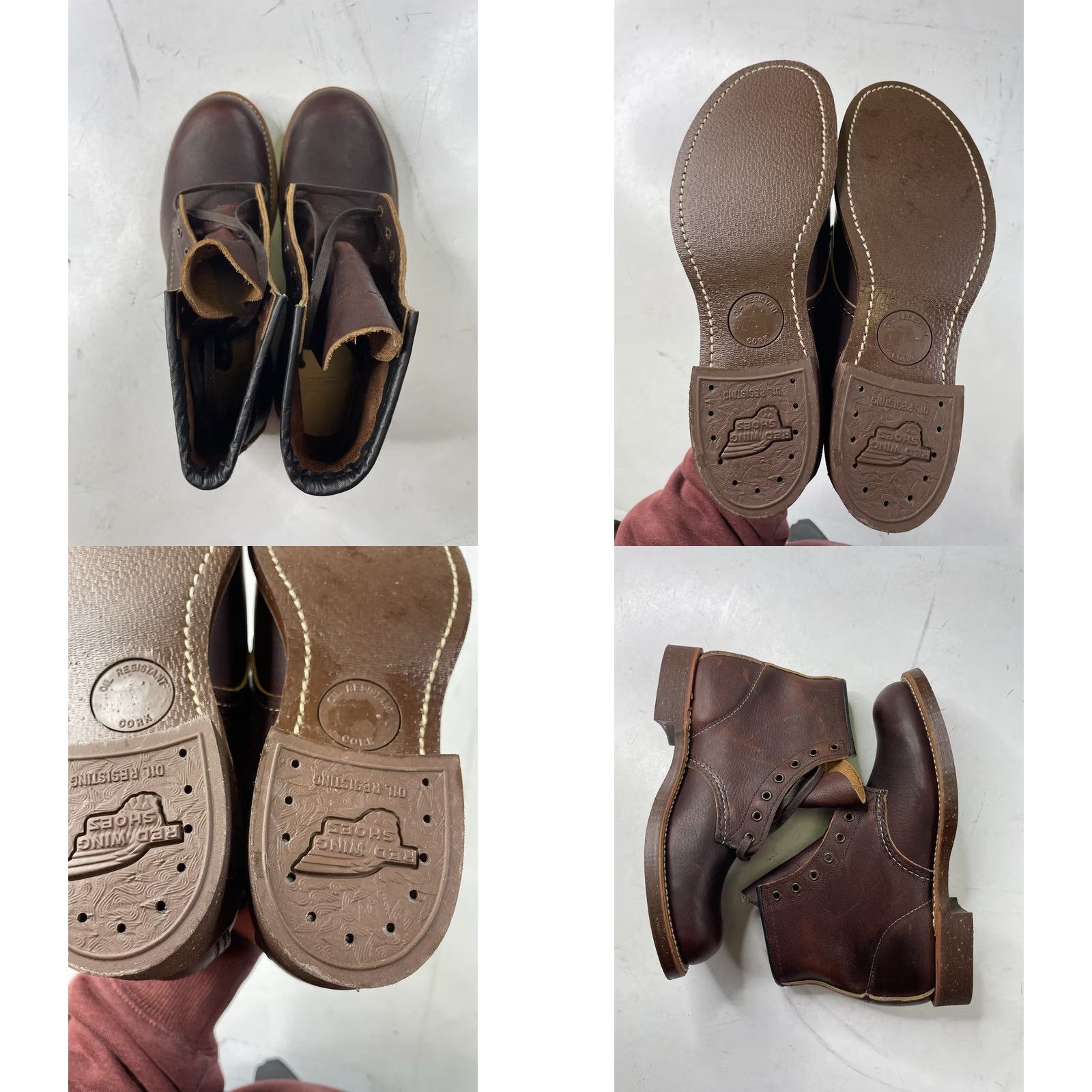 Red Wing Red Wing Shoes Brown Mens 7D Blacksmith Boots USA NEW Cork Soles Leather Size US 7 / EU 40 - 8 Thumbnail