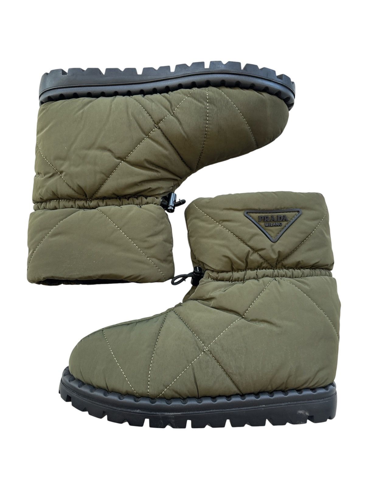 Prada Quilted Snow Boots Size US 7 / EU 40 - 4 Thumbnail