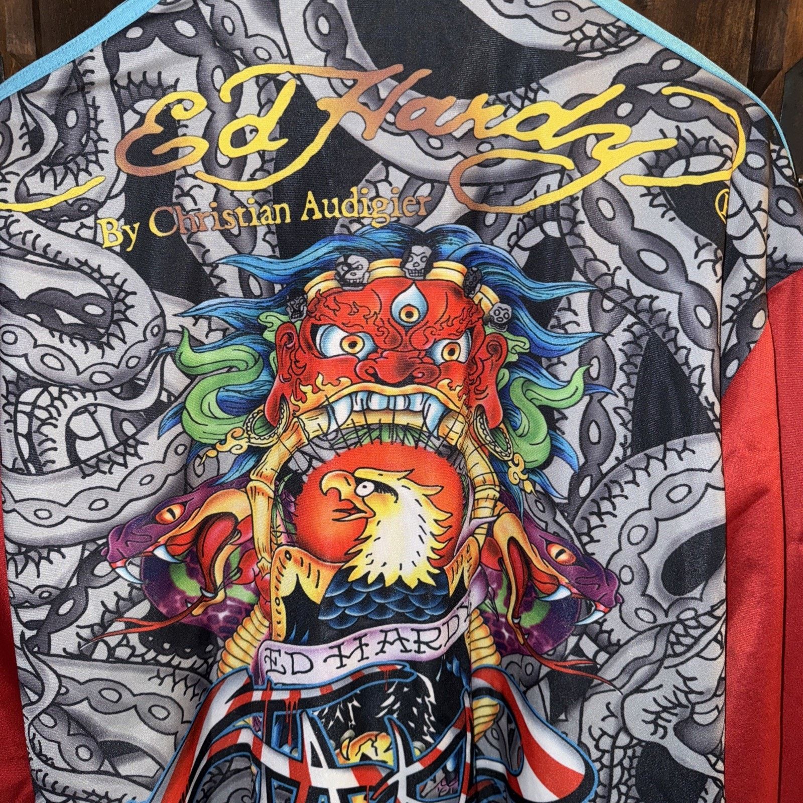 Ed Hardy Ed Hardy By Christian Audigier graphic Track Jacket Large Size US L / EU 52-54 / 3 - 6 Thumbnail