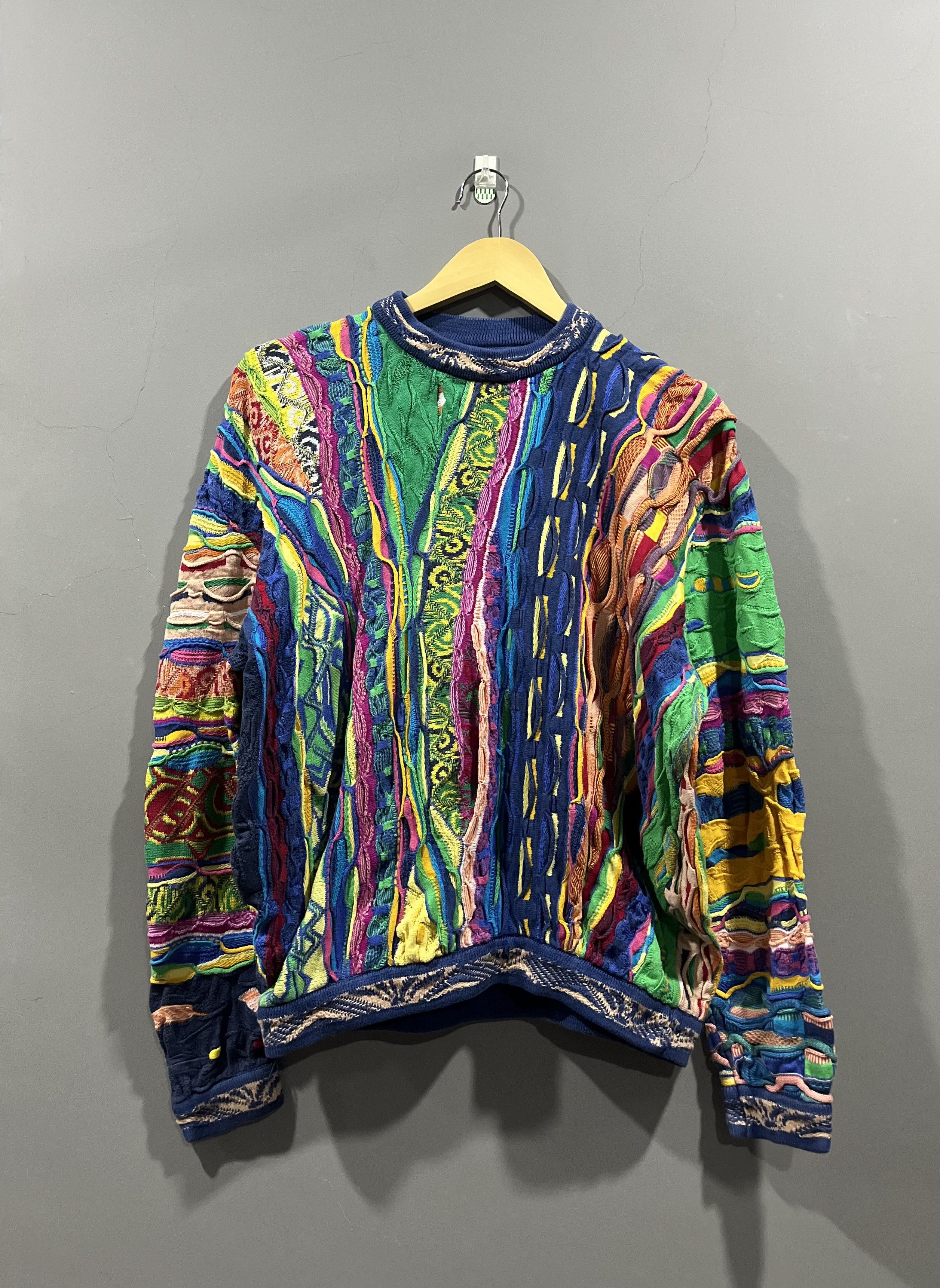 Coogi Rare Vintage 90s Coogi 3D Knit Sweater Rainbow Unicorn Size US M / EU 48-50 / 2 - 3 Thumbnail