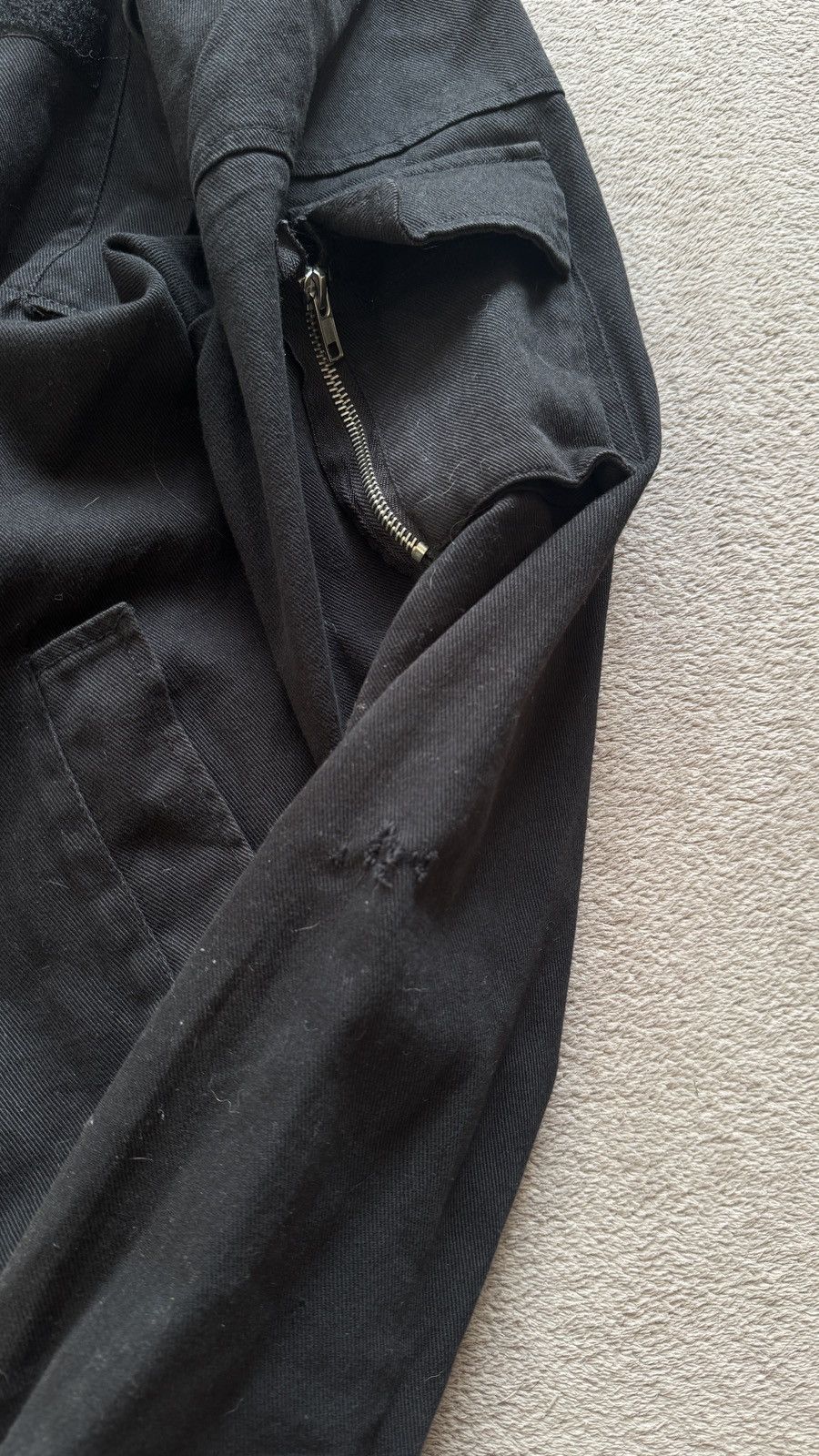 If Six Was Nine Rick Owens Helmut Lang Yohji Vibe Asymmetric Zip Hood Jacket Size US M / EU 48-50 / 2 - 6 Thumbnail