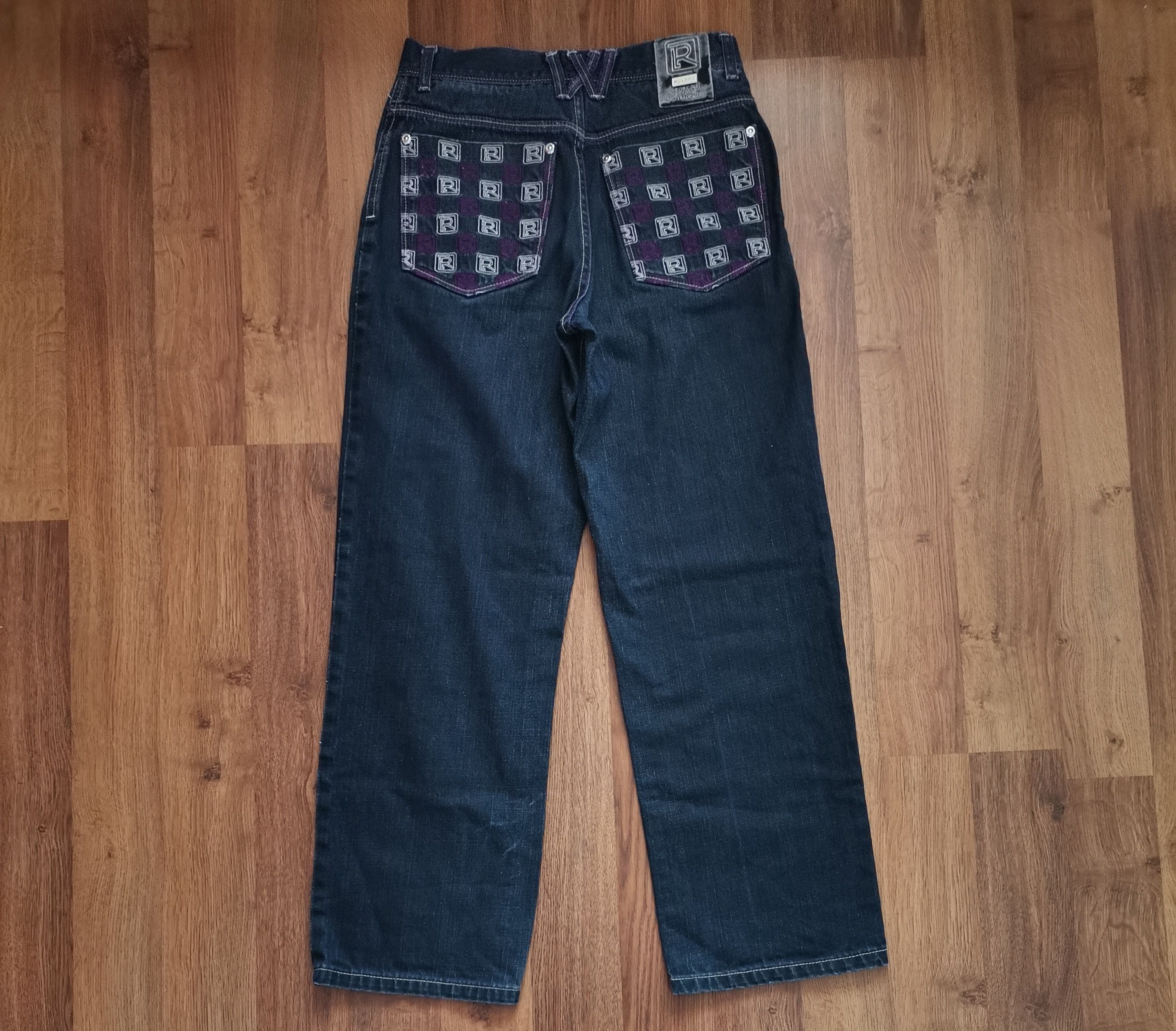JNCO Rulerz Embroidered Jeans Size US 28 / EU 44 - 1 Thumbnail