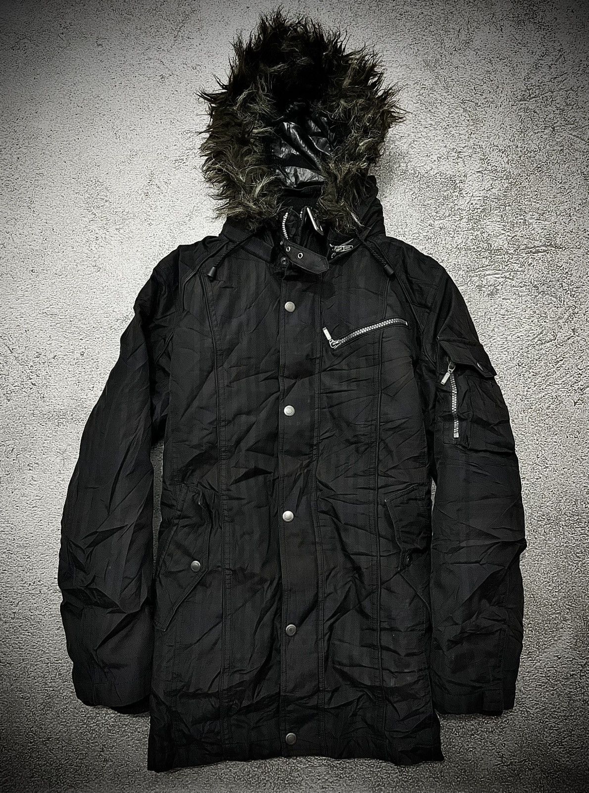 Japanese Brand Fur SLY Military Fur Jacket | Grailed