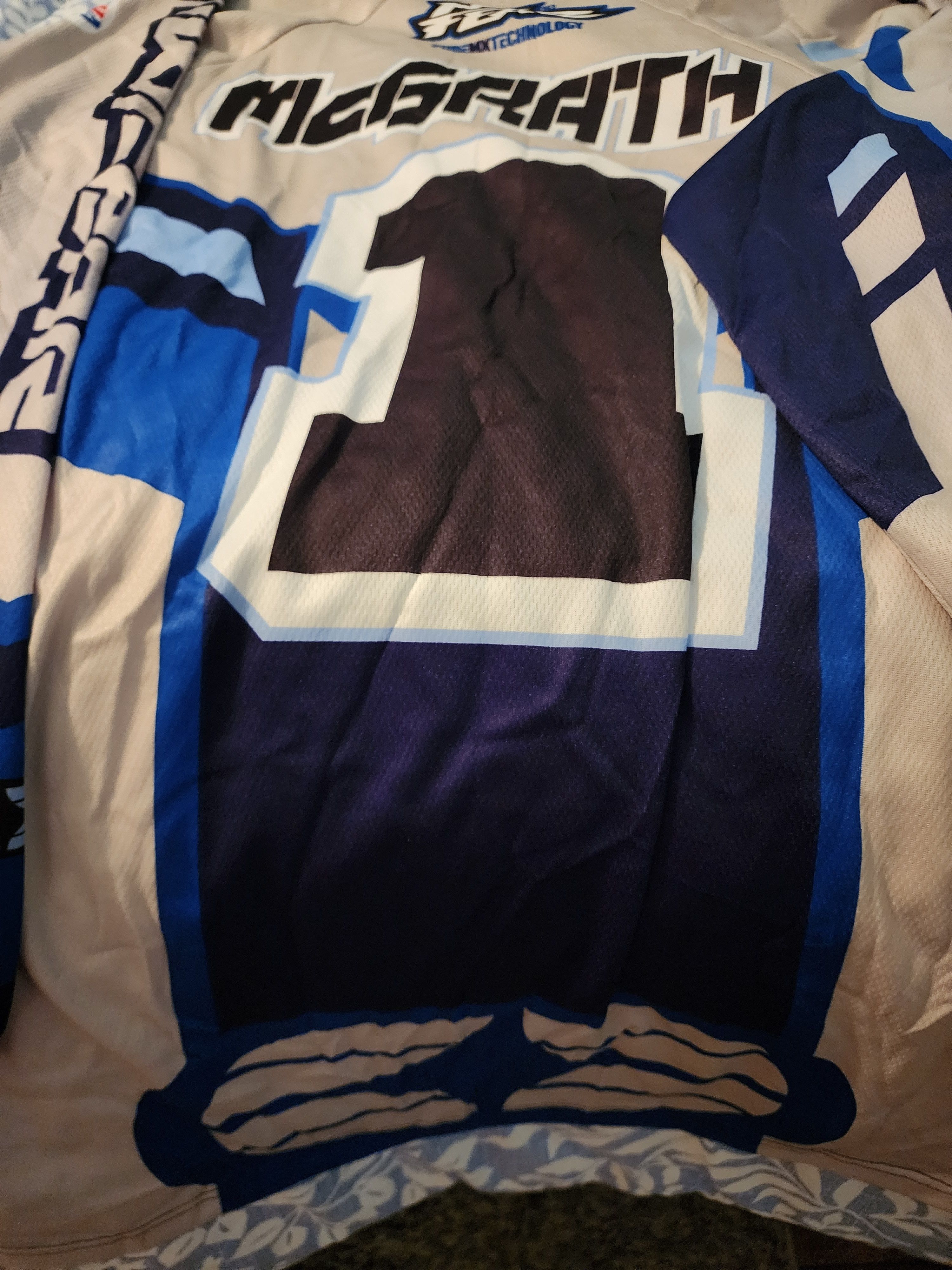 No Fear × Vintage NWT Vintage 2001 No Fear Jeremy McGrath Motocross Jersey Size US M / EU 48-50 / 2 - 2 Thumbnail