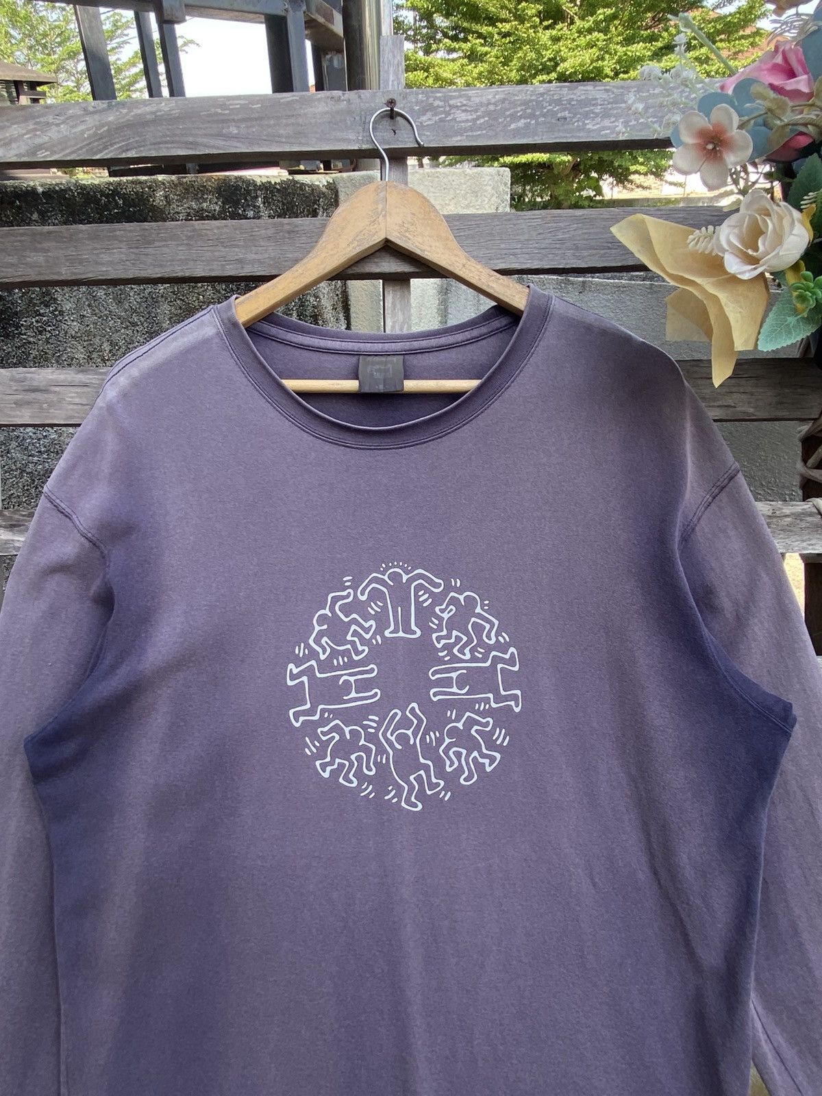 Keith Haring Sunfaded ❗️ Uniqlo x Keith Haring graphic long-sleeve t-shirt Size US XL / EU 56 / 4 - 4 Thumbnail
